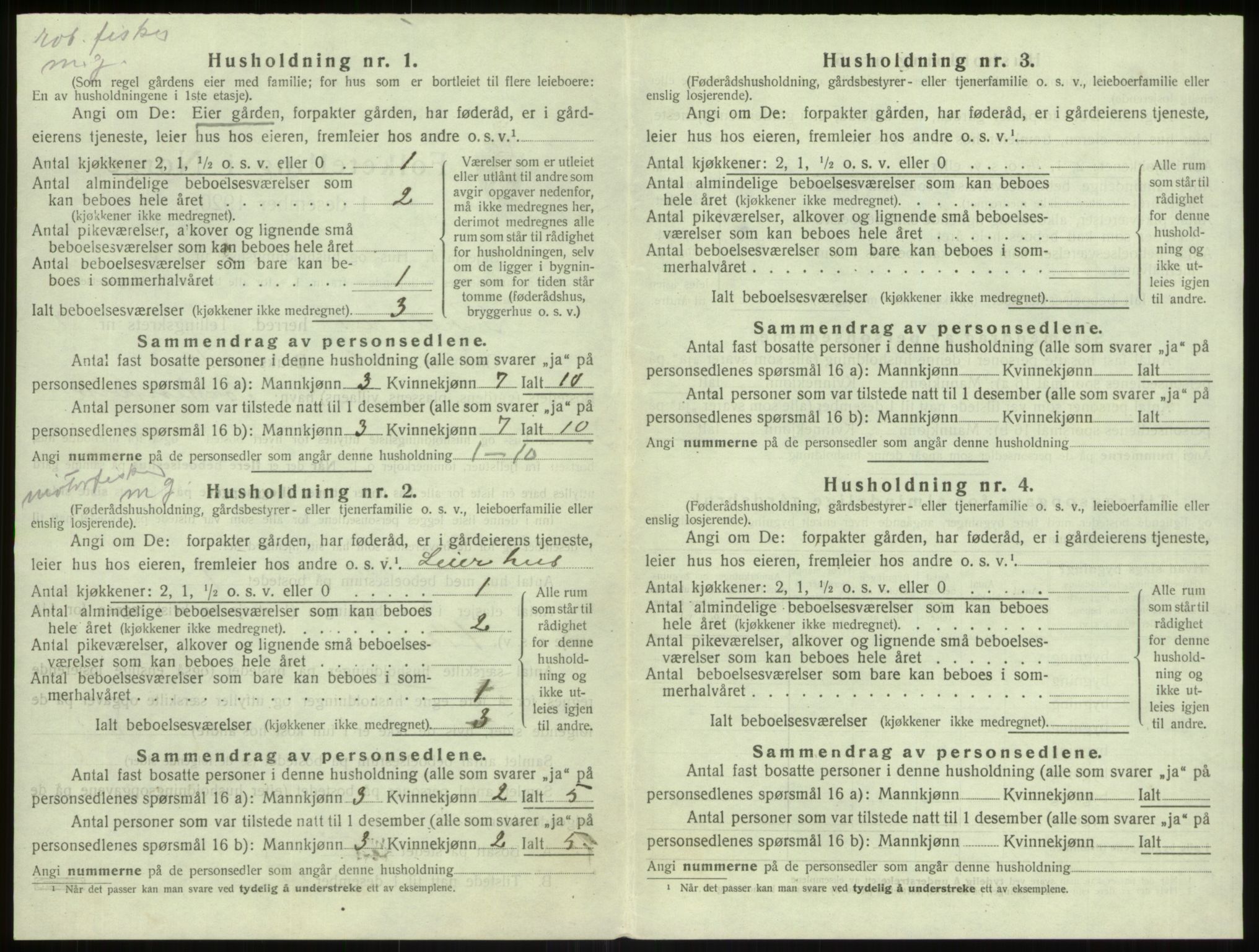 SAB, 1920 census for Herdla, 1920, p. 919