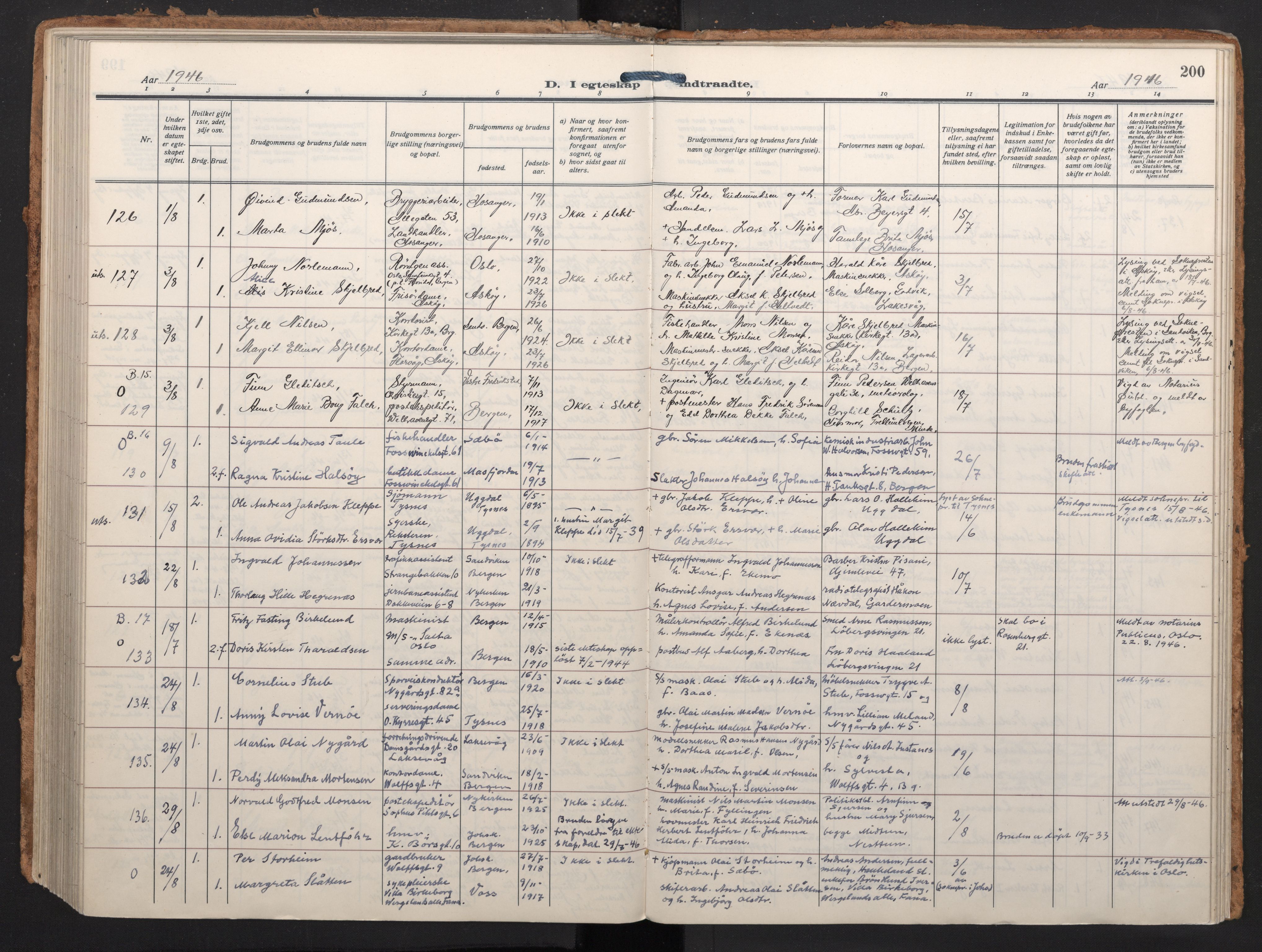 Johanneskirken sokneprestembete, SAB/A-76001/H/Haa/L0014: Parish register (official) no. D 3, 1929-1949, p. 199b-200a