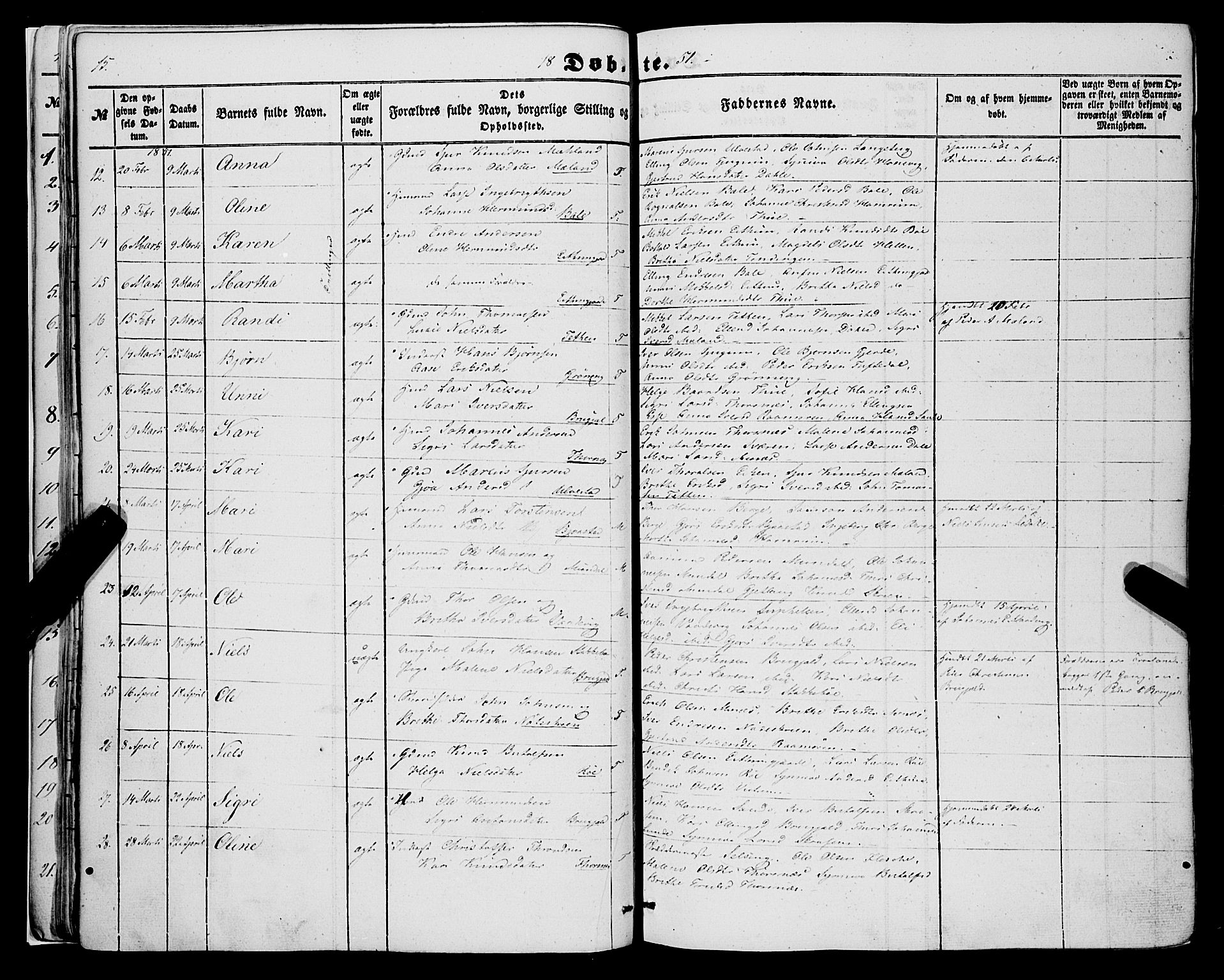 Balestrand sokneprestembete, AV/SAB-A-79601/H/Haa/Haaa/L0002: Parish register (official) no. A 2, 1847-1866, p. 15