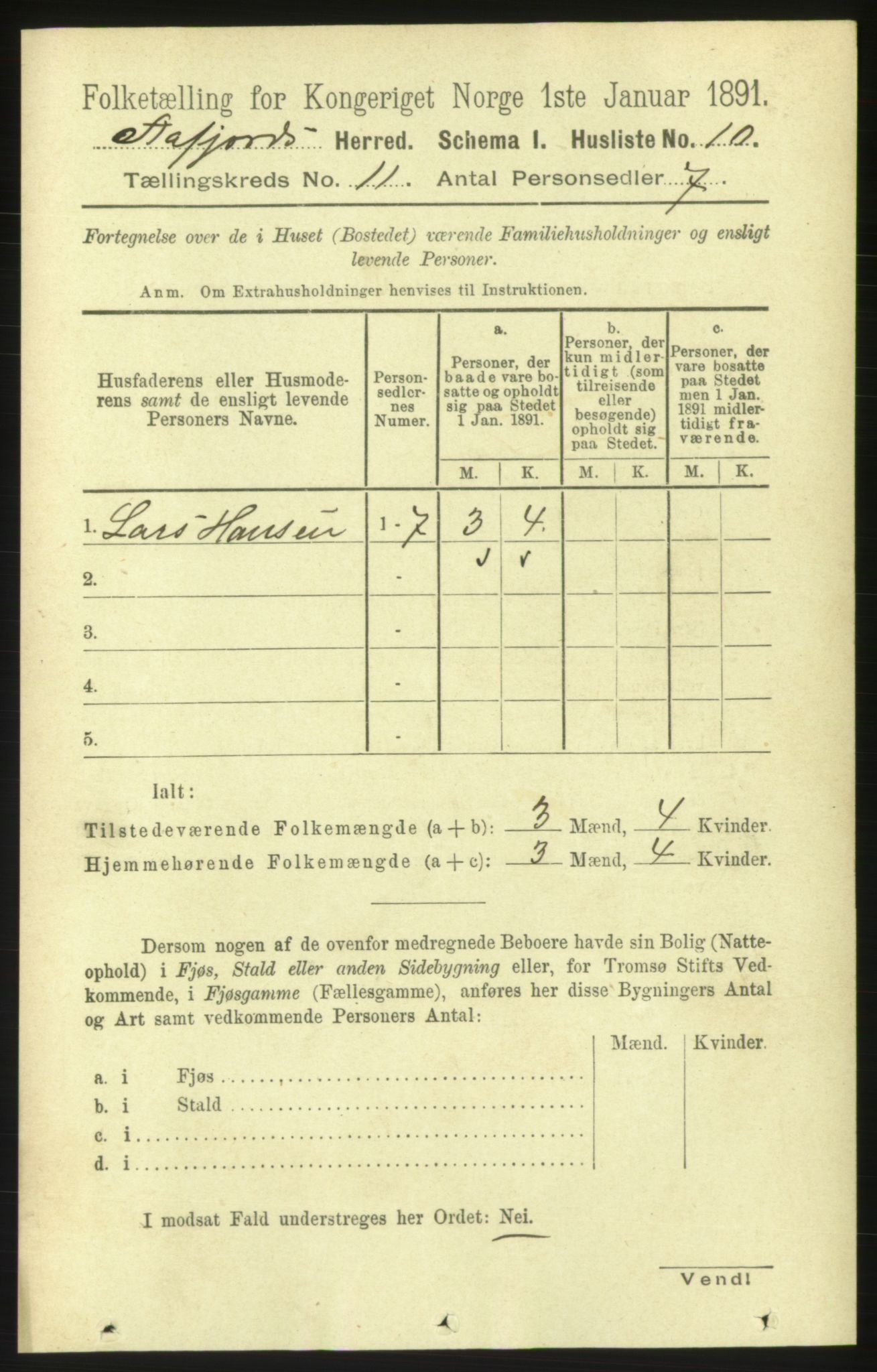 RA, 1891 census for 1630 Åfjord, 1891, p. 3257