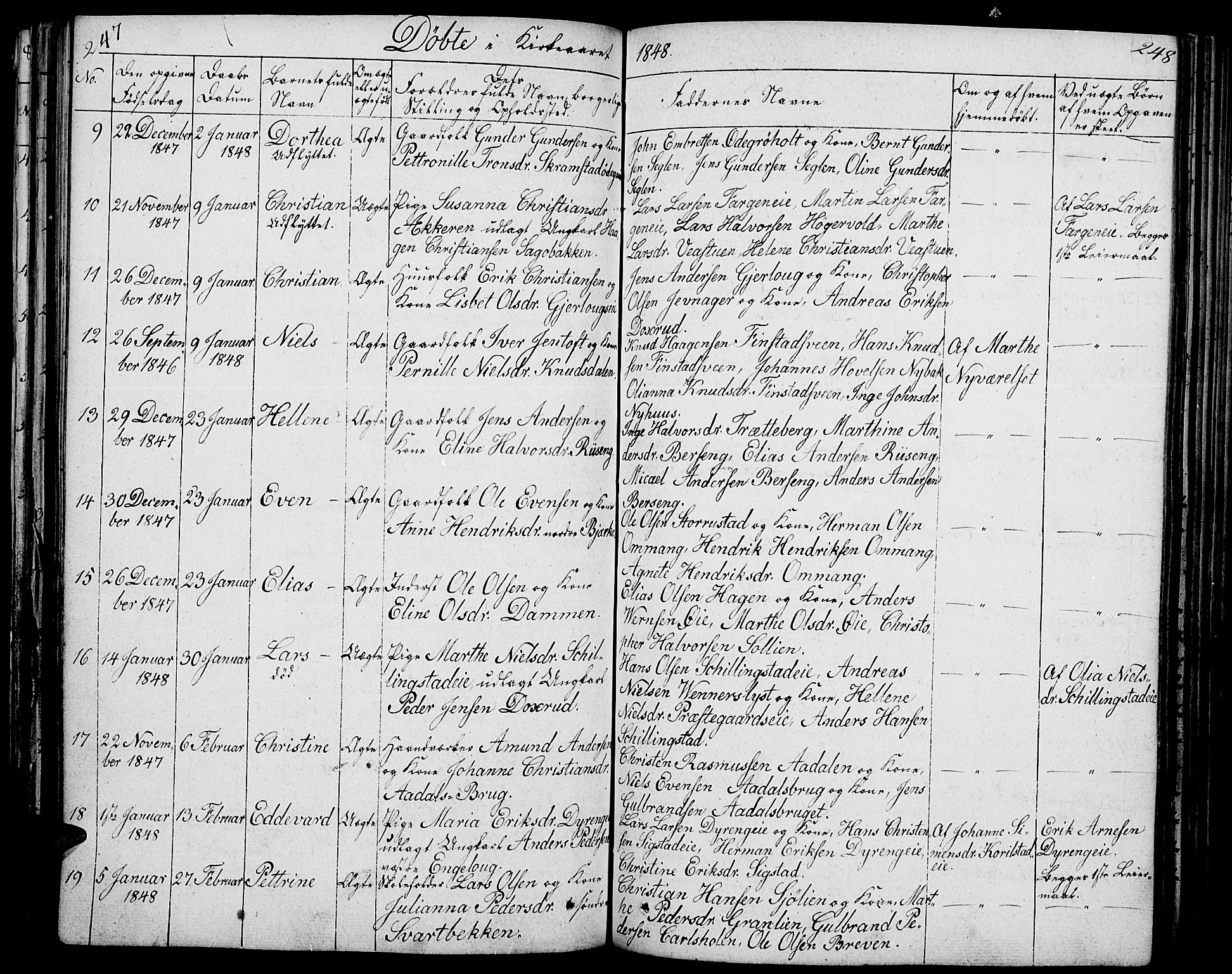 Løten prestekontor, AV/SAH-PREST-022/L/La/L0002: Parish register (copy) no. 2, 1832-1850, p. 247-248