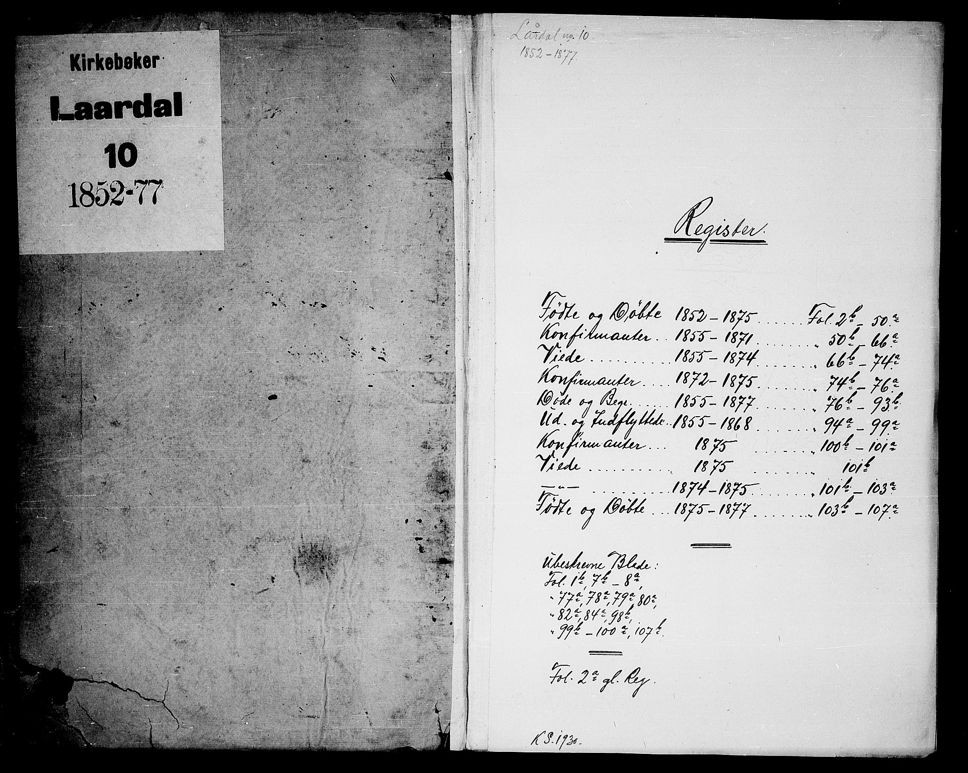 Lårdal kirkebøker, SAKO/A-284/G/Gc/L0002: Parish register (copy) no. III 2, 1852-1877
