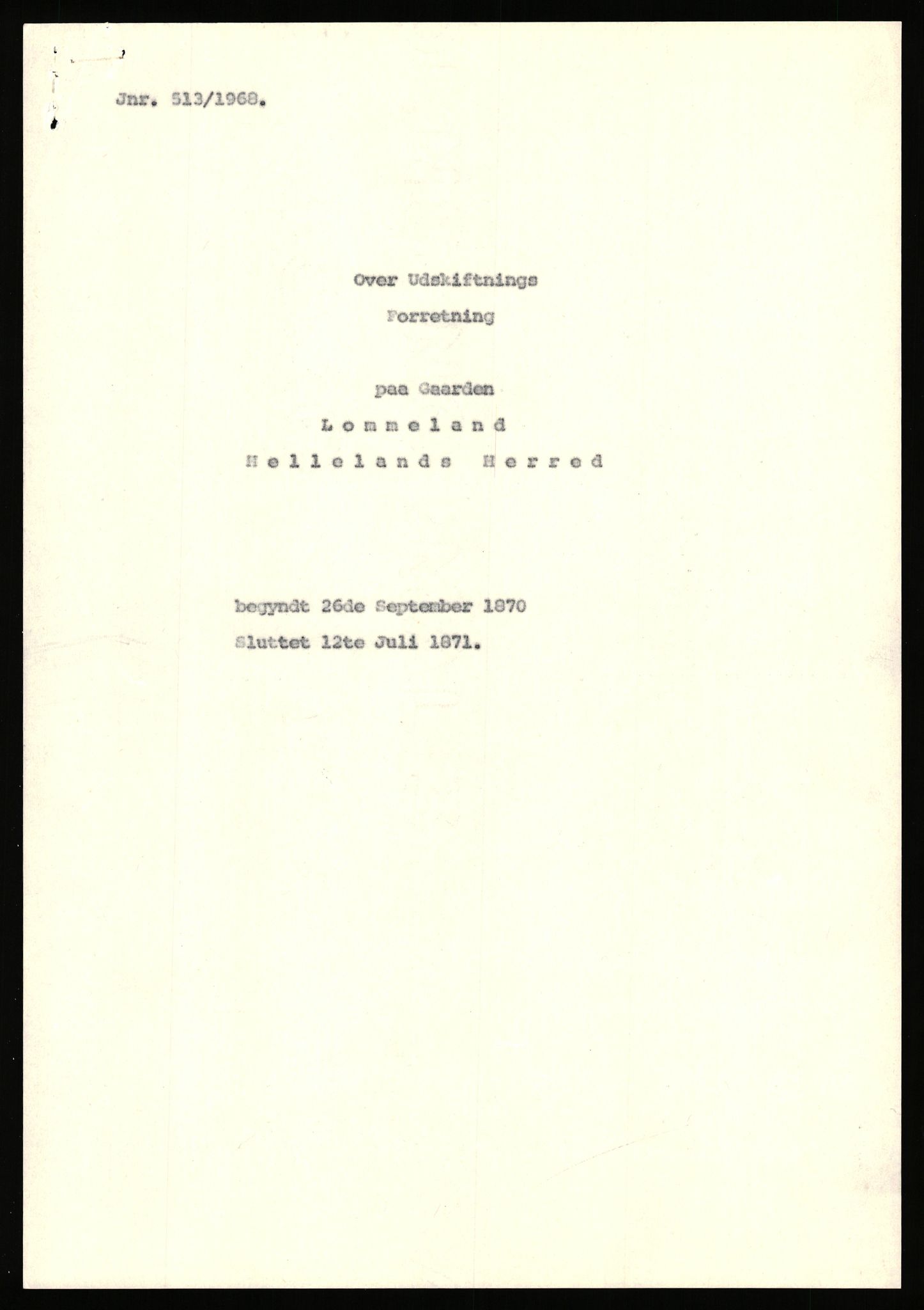 Statsarkivet i Stavanger, AV/SAST-A-101971/03/Y/Yj/L0054: Avskrifter sortert etter gårdsnavn: Lillehammer - Lunde, 1750-1930, p. 398