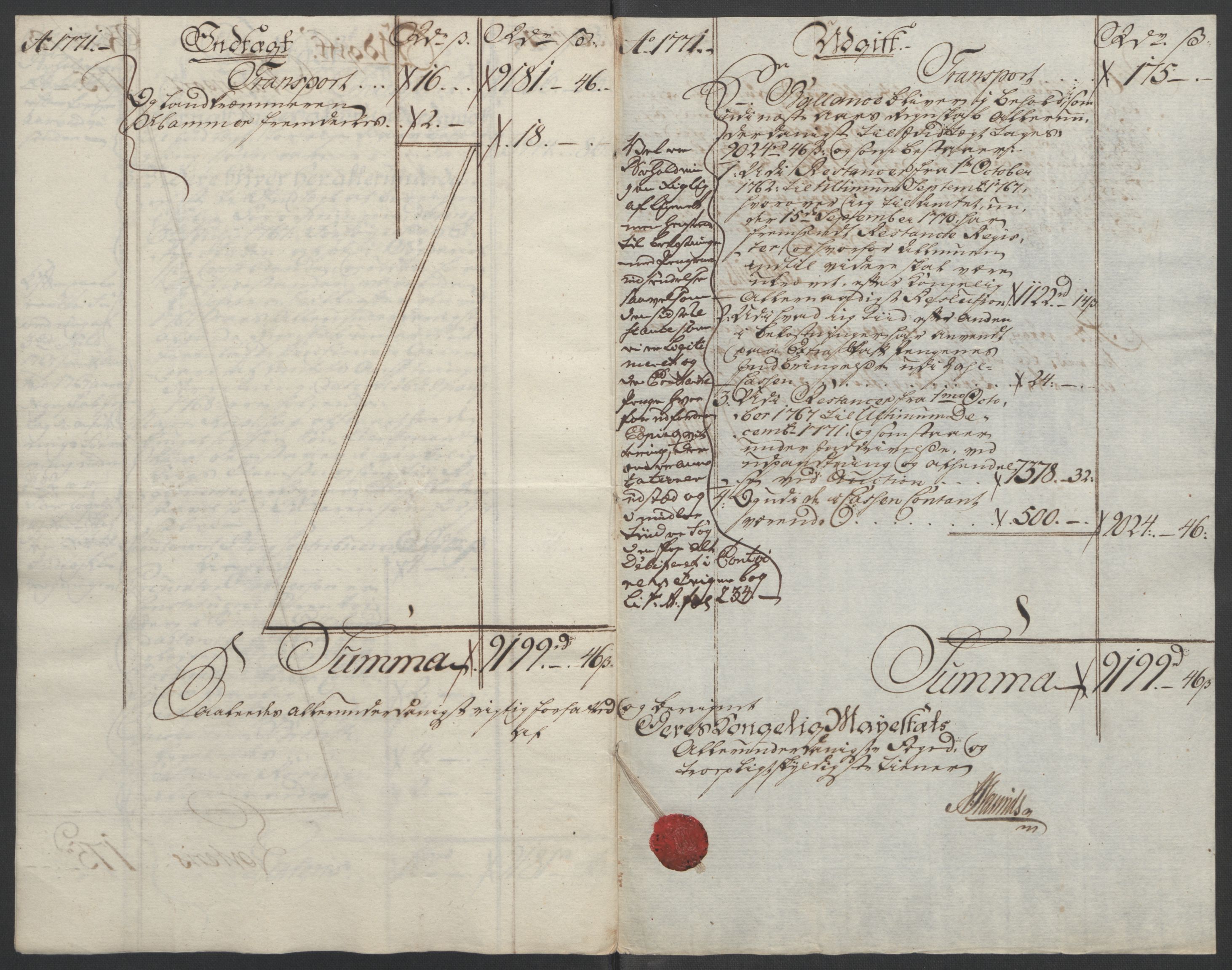 Rentekammeret inntil 1814, Reviderte regnskaper, Fogderegnskap, AV/RA-EA-4092/R19/L1399: Fogderegnskap Toten, Hadeland og Vardal, 1762-1783, p. 222