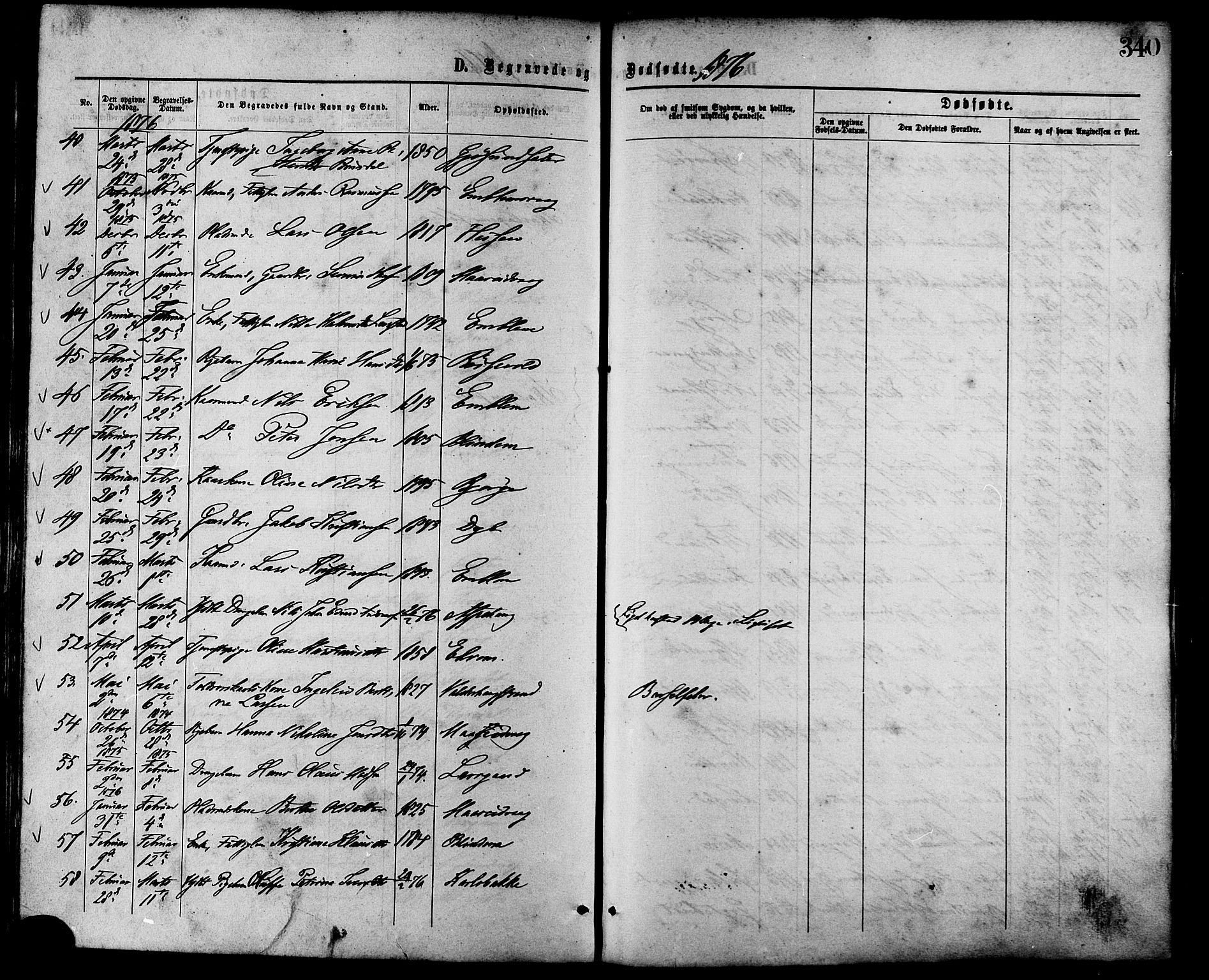 Ministerialprotokoller, klokkerbøker og fødselsregistre - Møre og Romsdal, AV/SAT-A-1454/528/L0399: Parish register (official) no. 528A10, 1864-1879, p. 340