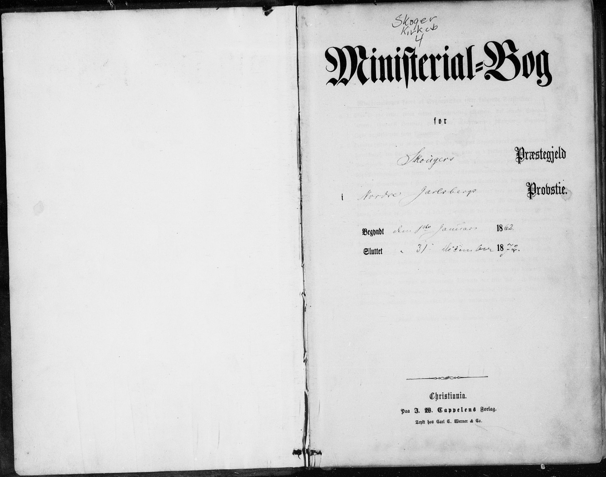 Skoger kirkebøker, SAKO/A-59/F/Fa/L0004: Parish register (official) no. I 4, 1862-1872