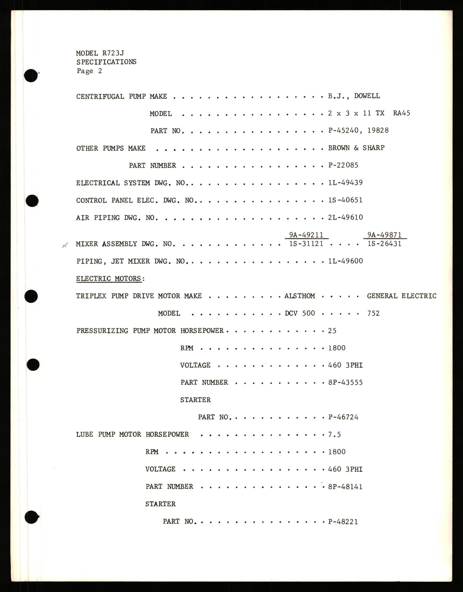 Pa 1503 - Stavanger Drilling AS, AV/SAST-A-101906/2/E/Eb/Ebb/L0008: Alexander L. Kielland plattform - Operation manual, 1976, p. 265