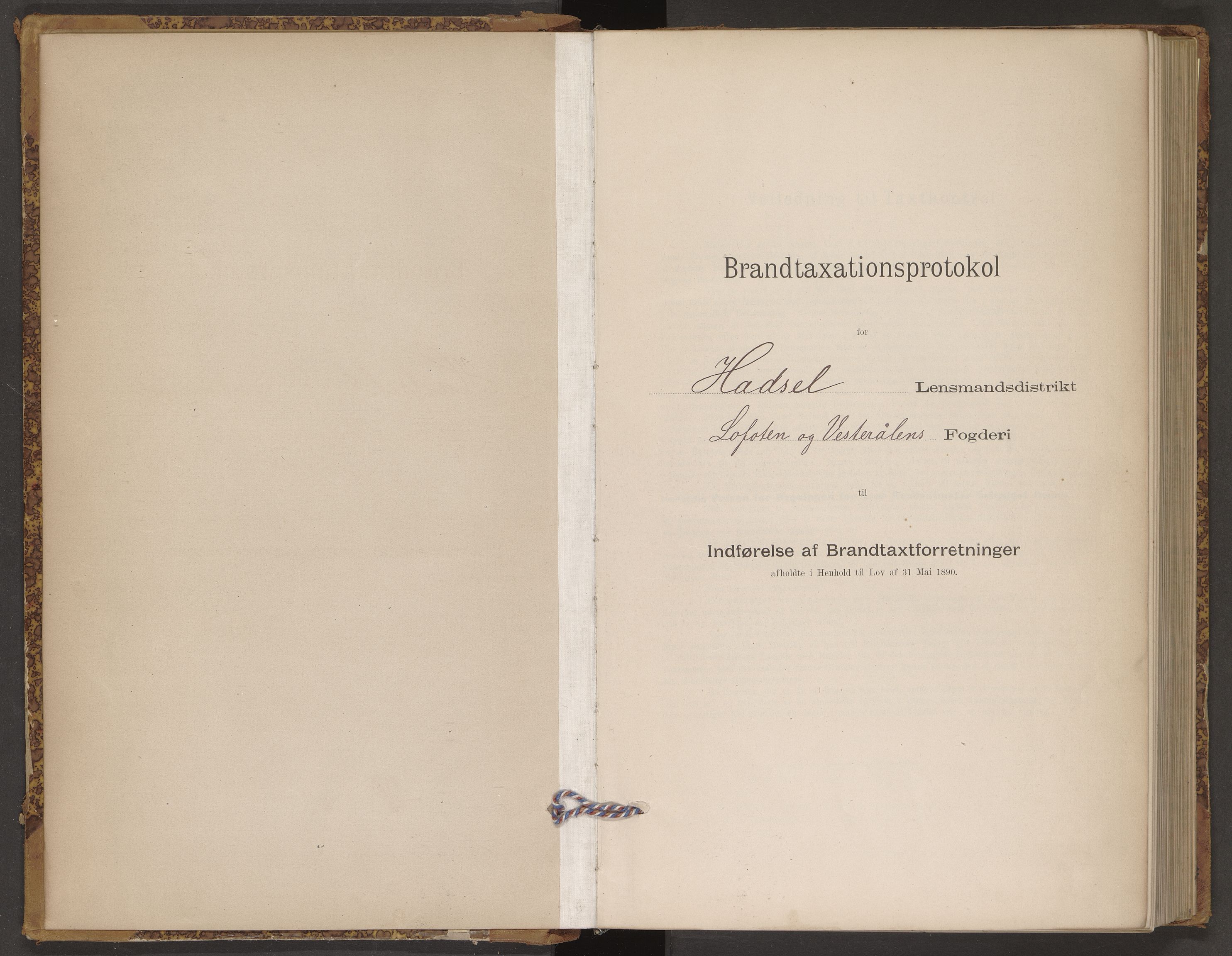 Norges Brannkasse Hadsel, AV/SAT-A-5593/Fb/L0002: Branntakstprotokoll, 1897-1899