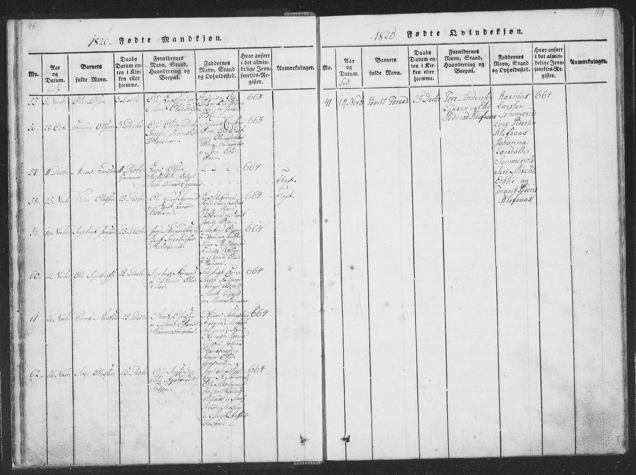 Ministerialprotokoller, klokkerbøker og fødselsregistre - Sør-Trøndelag, SAT/A-1456/668/L0816: Parish register (copy) no. 668C05, 1816-1893, p. 48-49