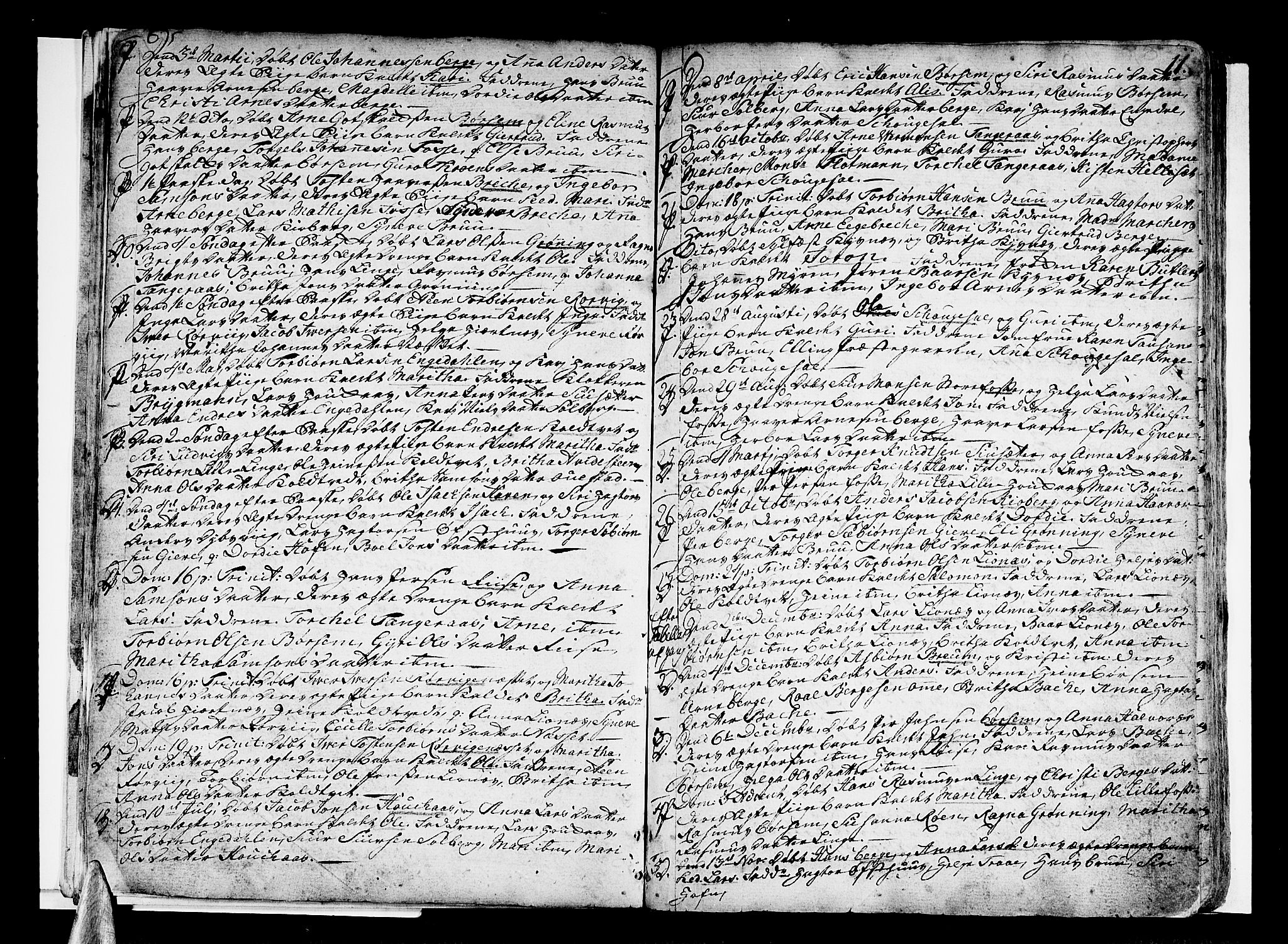 Strandebarm sokneprestembete, AV/SAB-A-78401/H/Haa: Parish register (official) no. A 3 /1, 1750-1787, p. 11