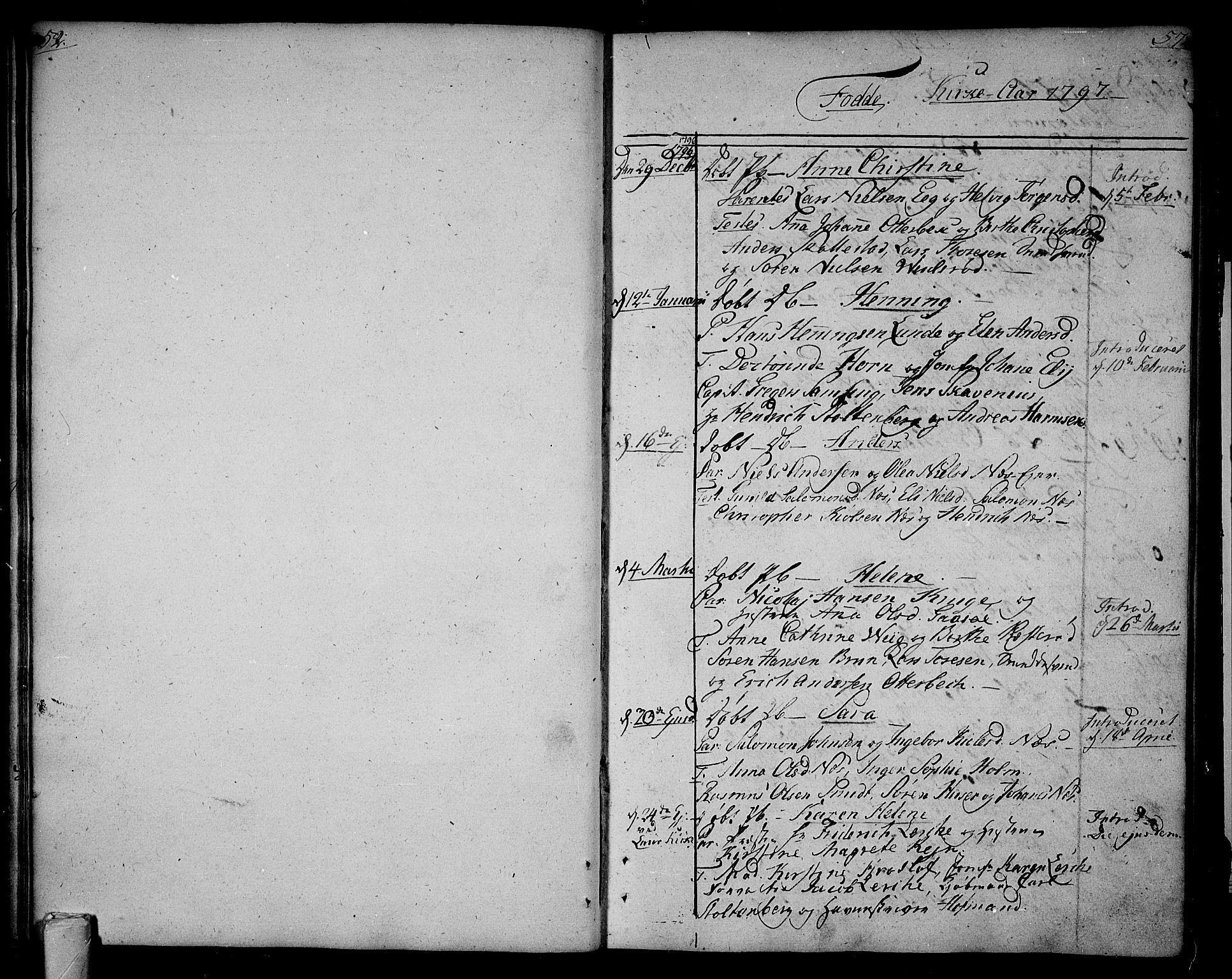 Tønsberg kirkebøker, AV/SAKO-A-330/F/Fa/L0003: Parish register (official) no. I 3, 1797-1814, p. 56-57