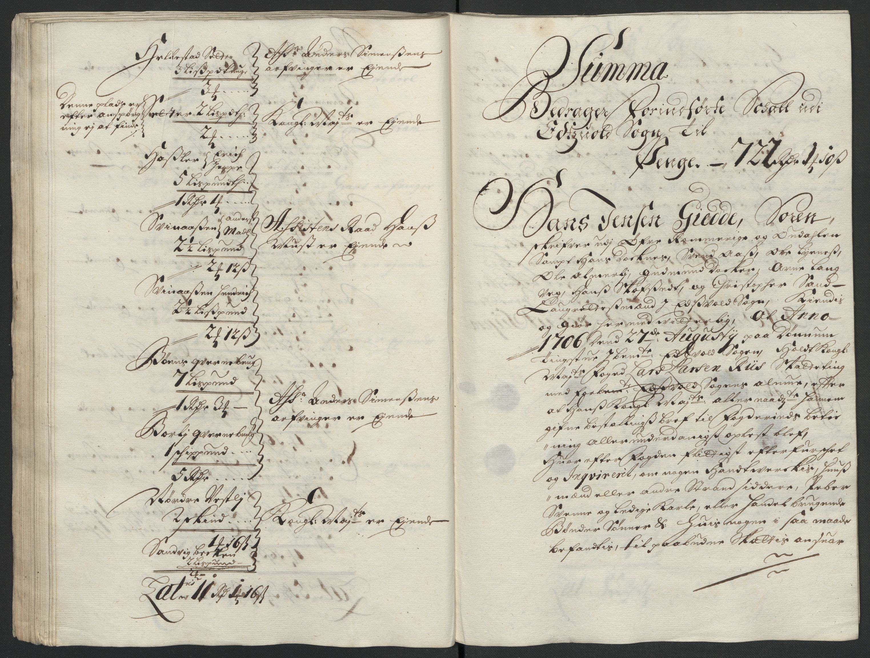 Rentekammeret inntil 1814, Reviderte regnskaper, Fogderegnskap, AV/RA-EA-4092/R12/L0718: Fogderegnskap Øvre Romerike, 1706-1707, p. 113