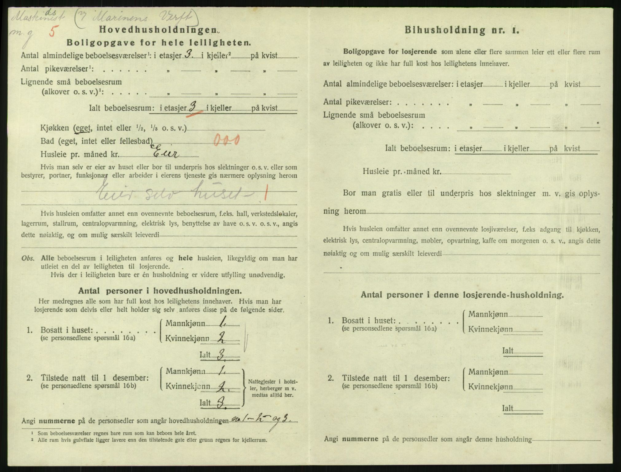 SAKO, 1920 census for Horten, 1920, p. 4244