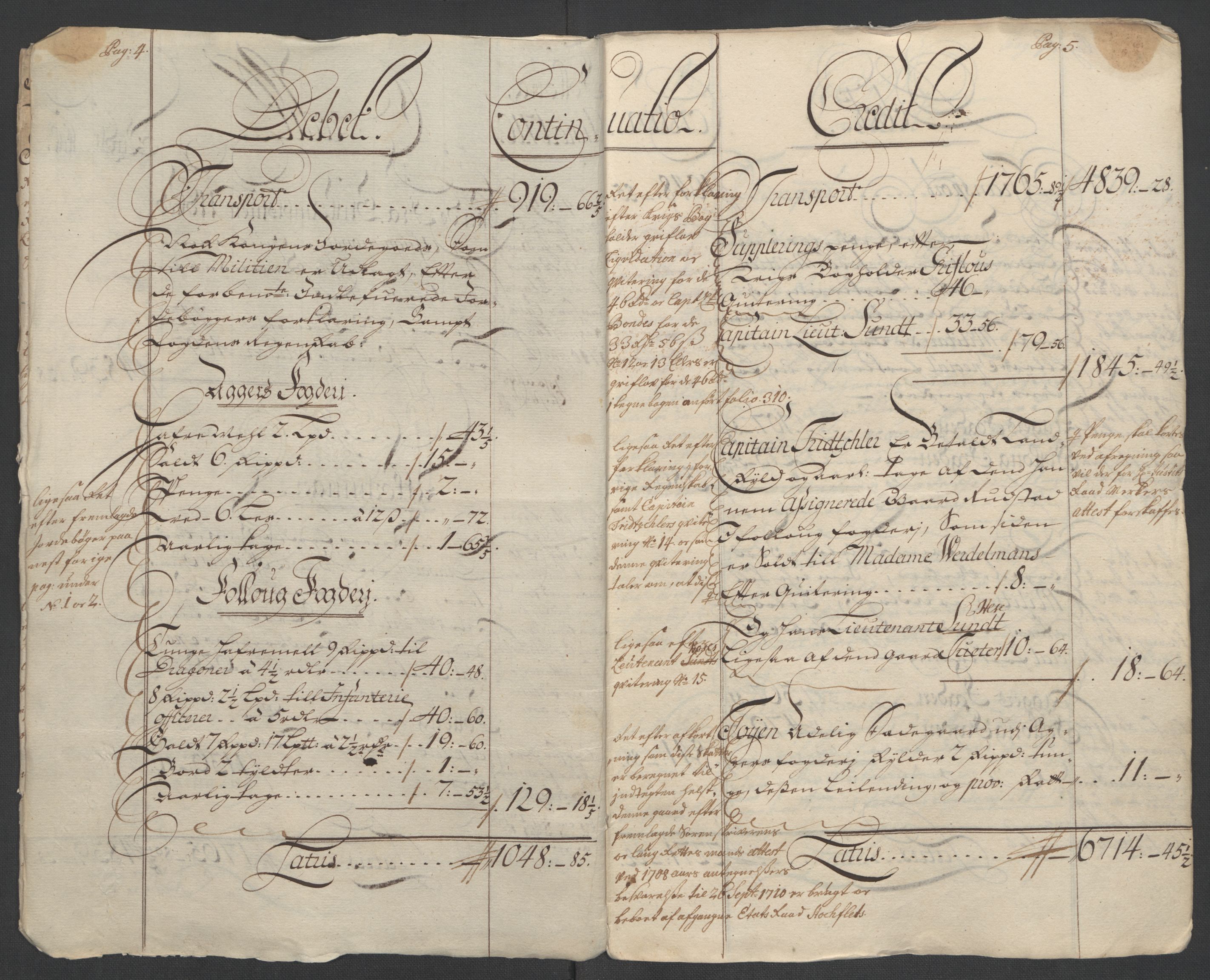 Rentekammeret inntil 1814, Reviderte regnskaper, Fogderegnskap, AV/RA-EA-4092/R10/L0448: Fogderegnskap Aker og Follo, 1710-1711, p. 18