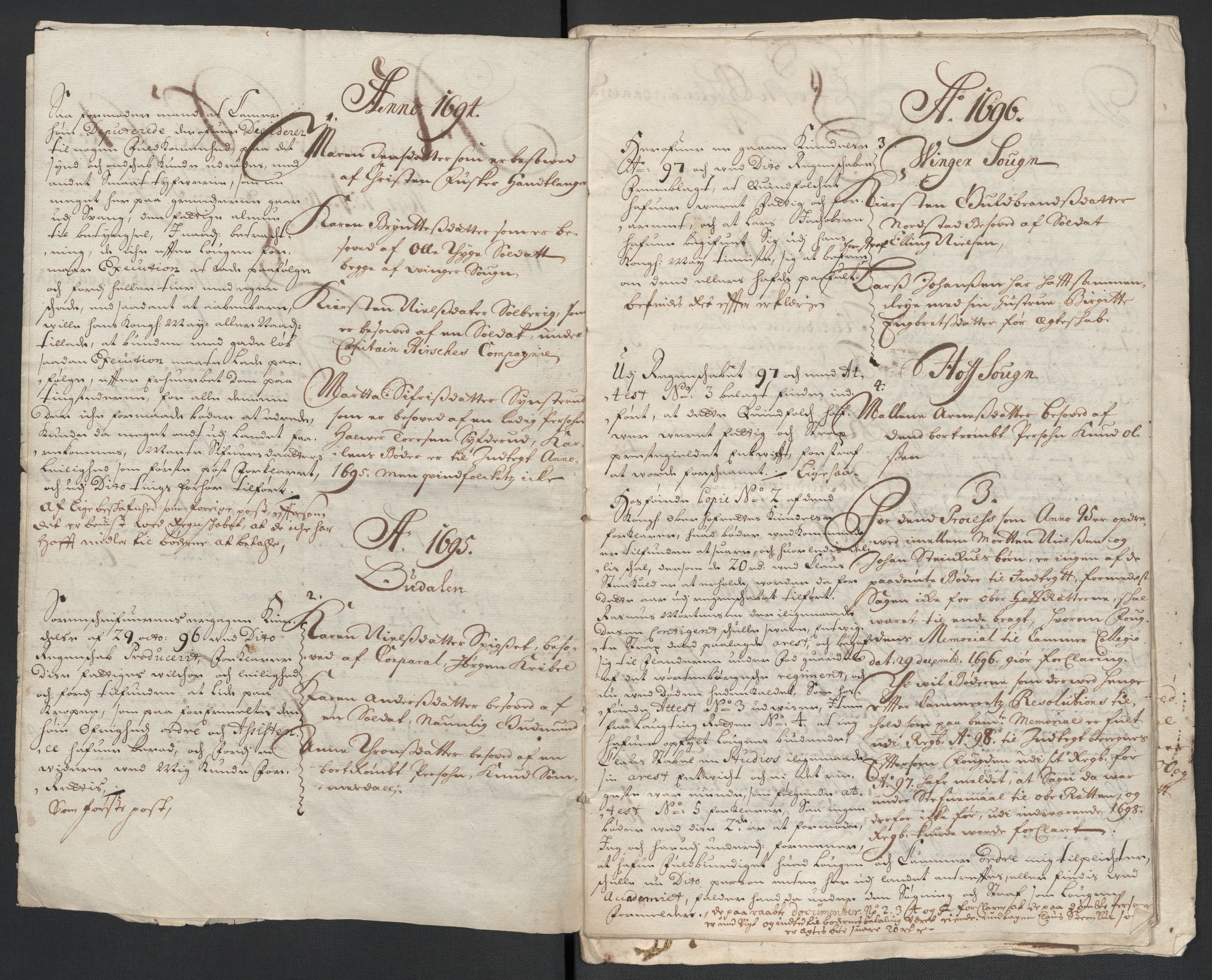 Rentekammeret inntil 1814, Reviderte regnskaper, Fogderegnskap, AV/RA-EA-4092/R13/L0834: Fogderegnskap Solør, Odal og Østerdal, 1696, p. 369