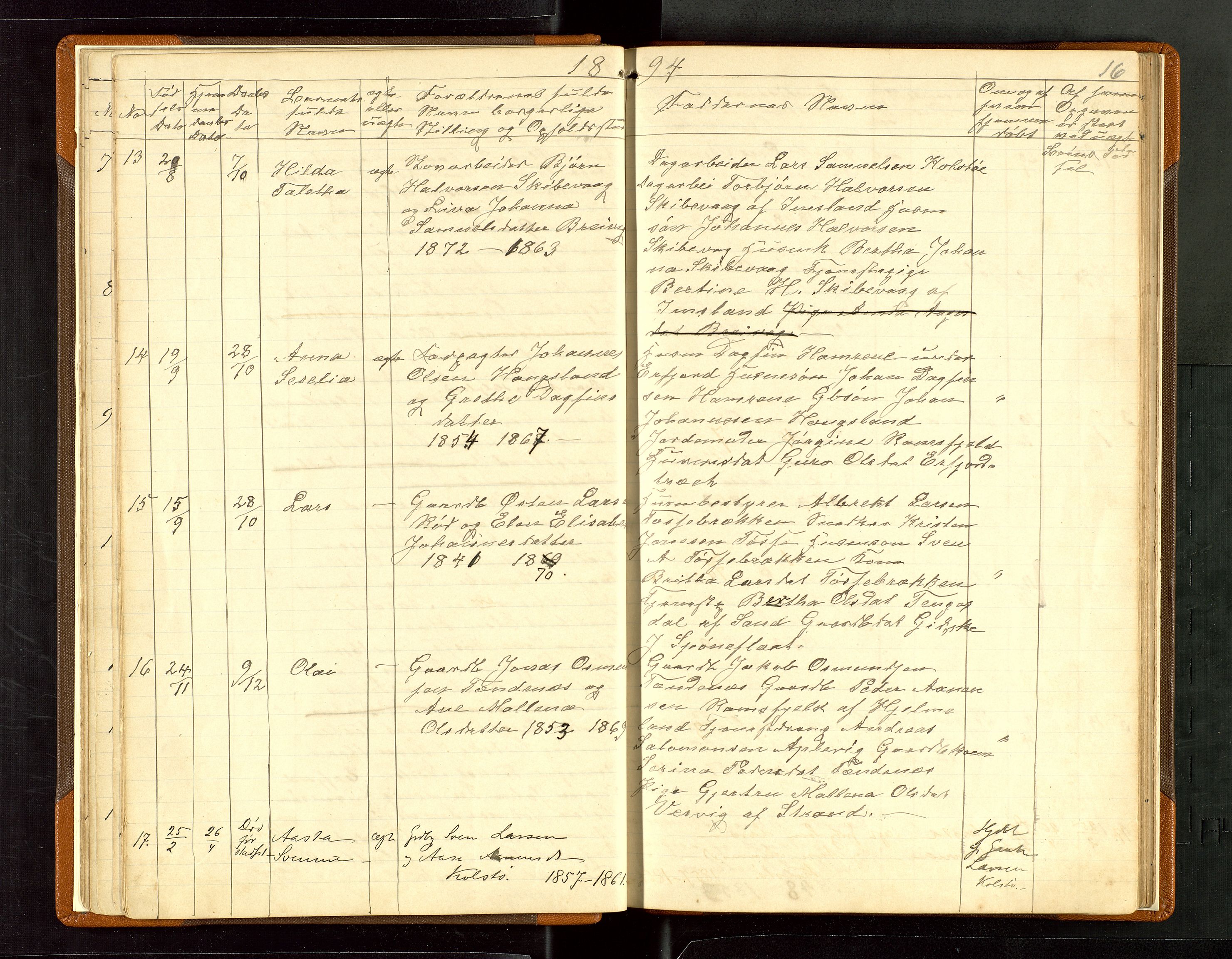 Jelsa sokneprestkontor, AV/SAST-A-101842/01/V: Parish register (copy) no. B 6, 1890-1949, p. 16