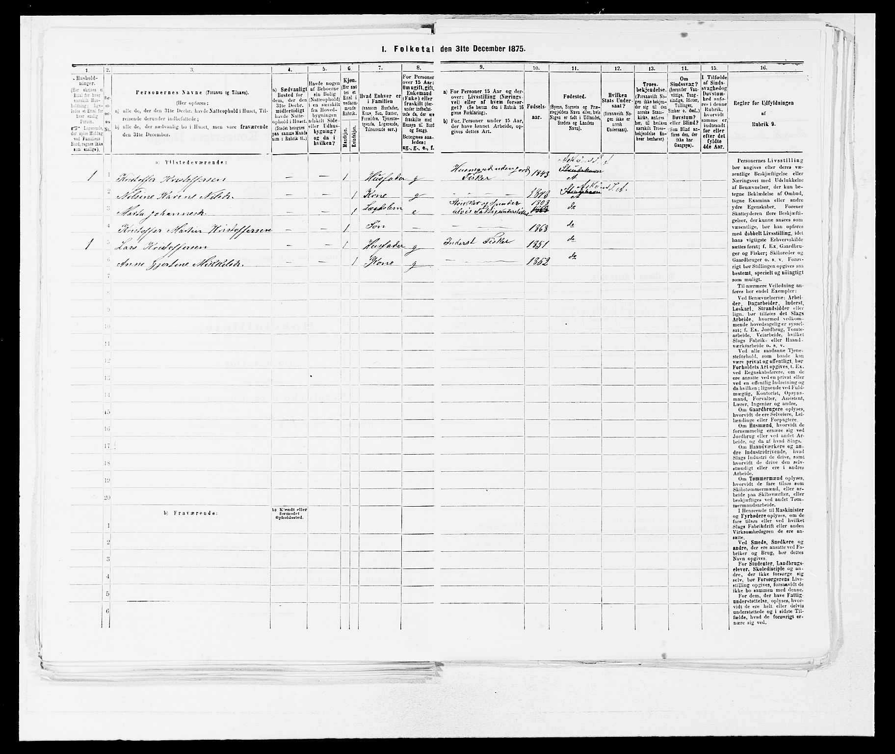 SAB, 1875 census for 1247P Askøy, 1875, p. 294