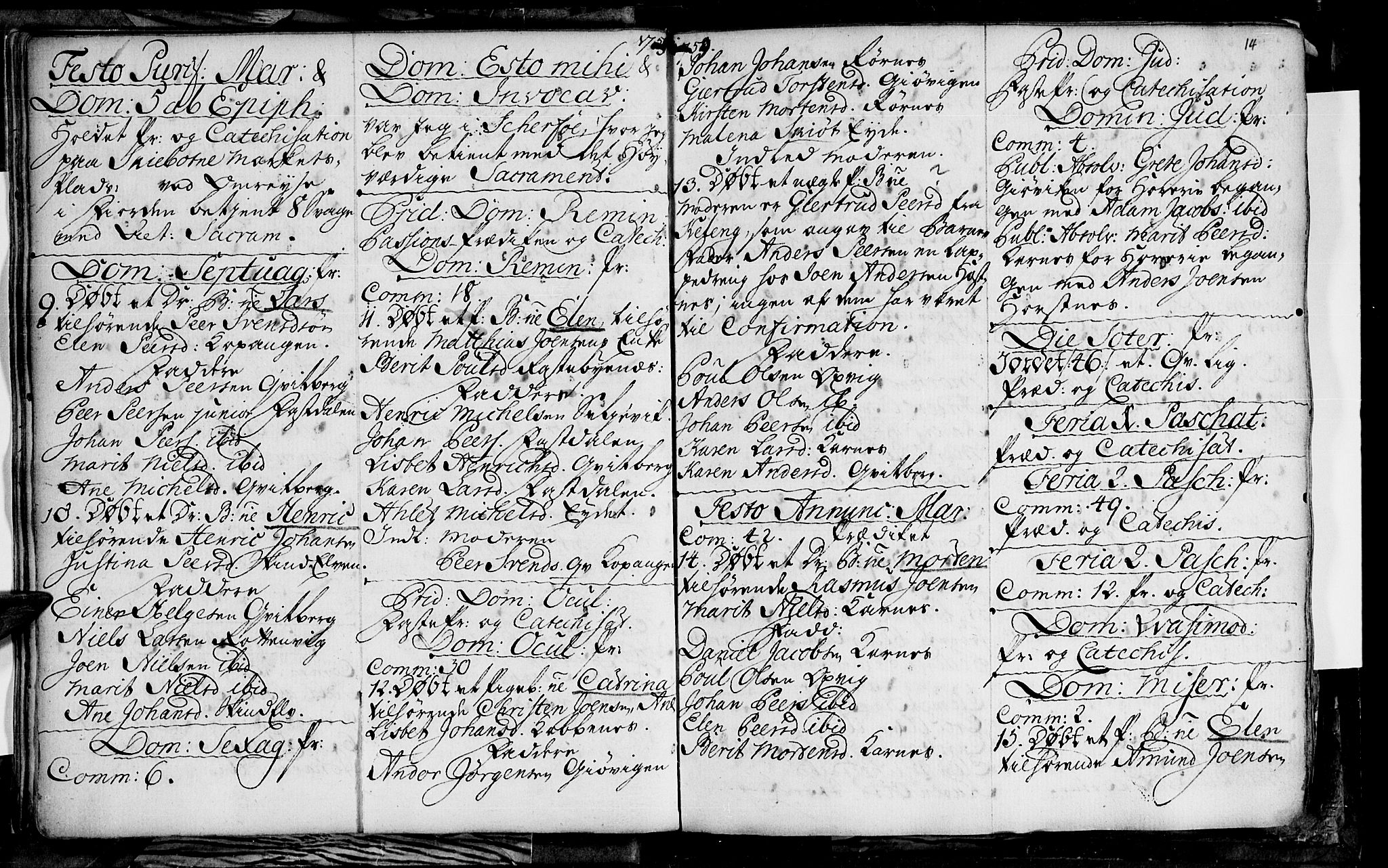 Lyngen sokneprestembete, SATØ/S-1289/H/He/Hea/L0001kirke: Parish register (official) no. 1, 1756-1785, p. 14