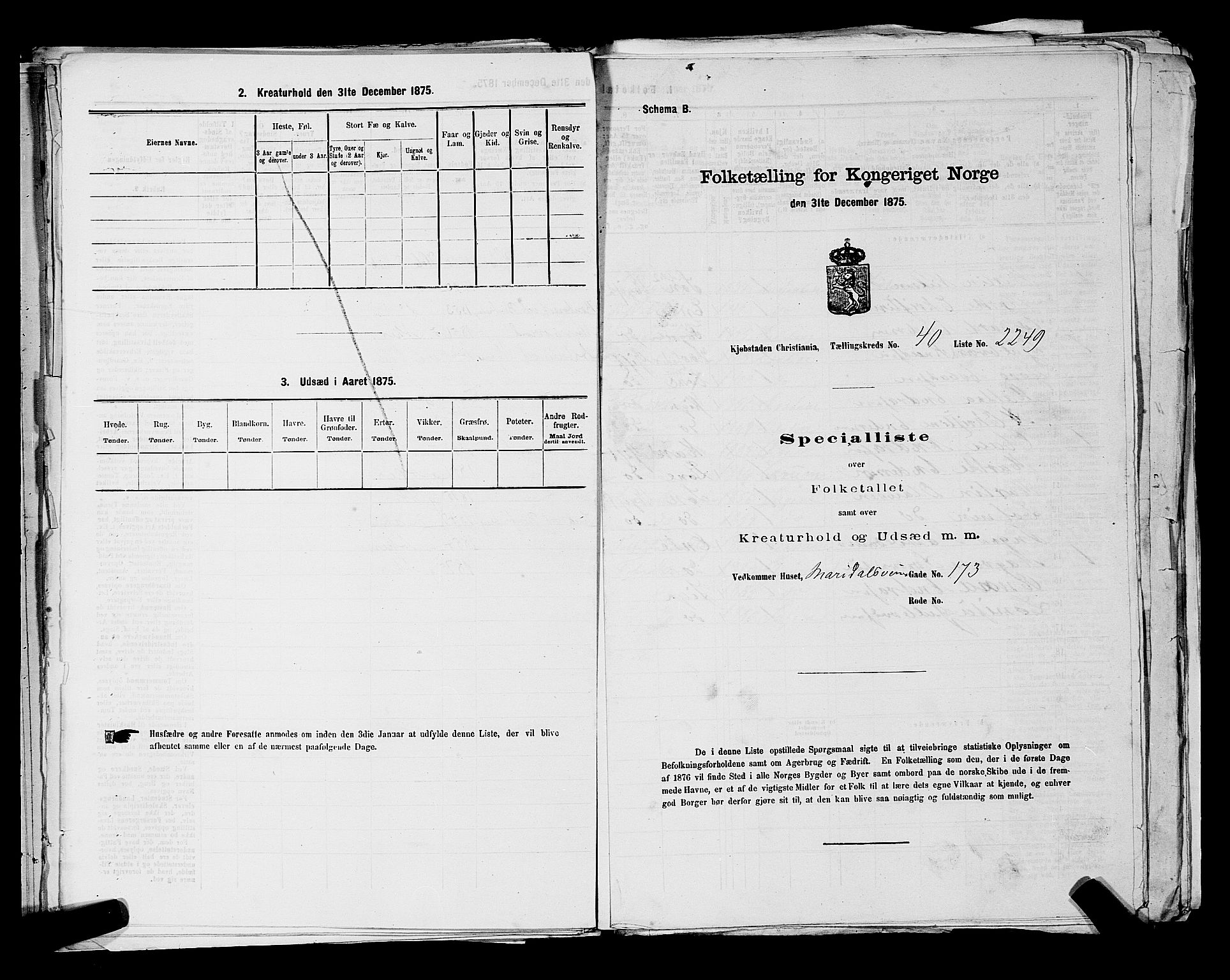 RA, 1875 census for 0301 Kristiania, 1875, p. 6384