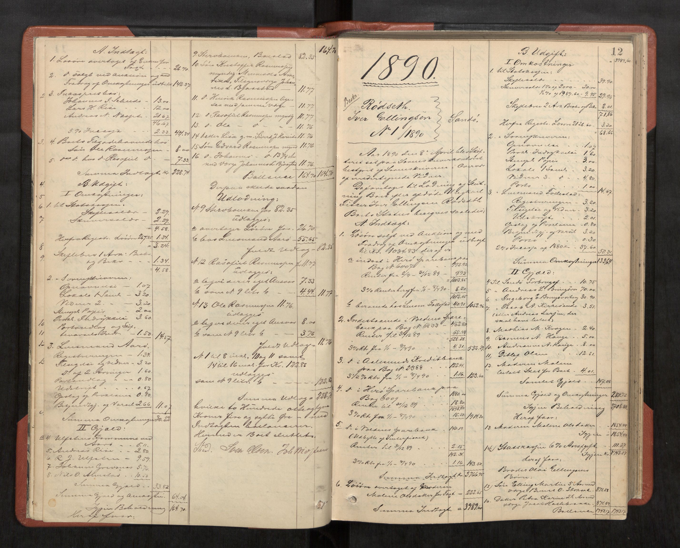 Søre Sunnmøre sorenskriveri, AV/SAT-A-4122/1/3/3A/L0019: Skifte- / Skifteutloddings- / Skifteslutningsprotokollar, 1889-1901, p. 12