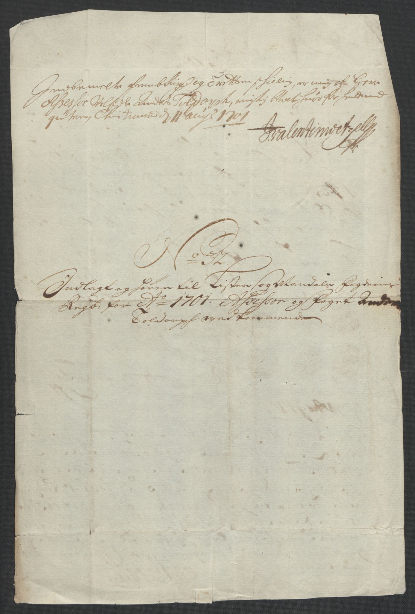 Rentekammeret inntil 1814, Reviderte regnskaper, Fogderegnskap, RA/EA-4092/R43/L2549: Fogderegnskap Lista og Mandal, 1701-1702, p. 206