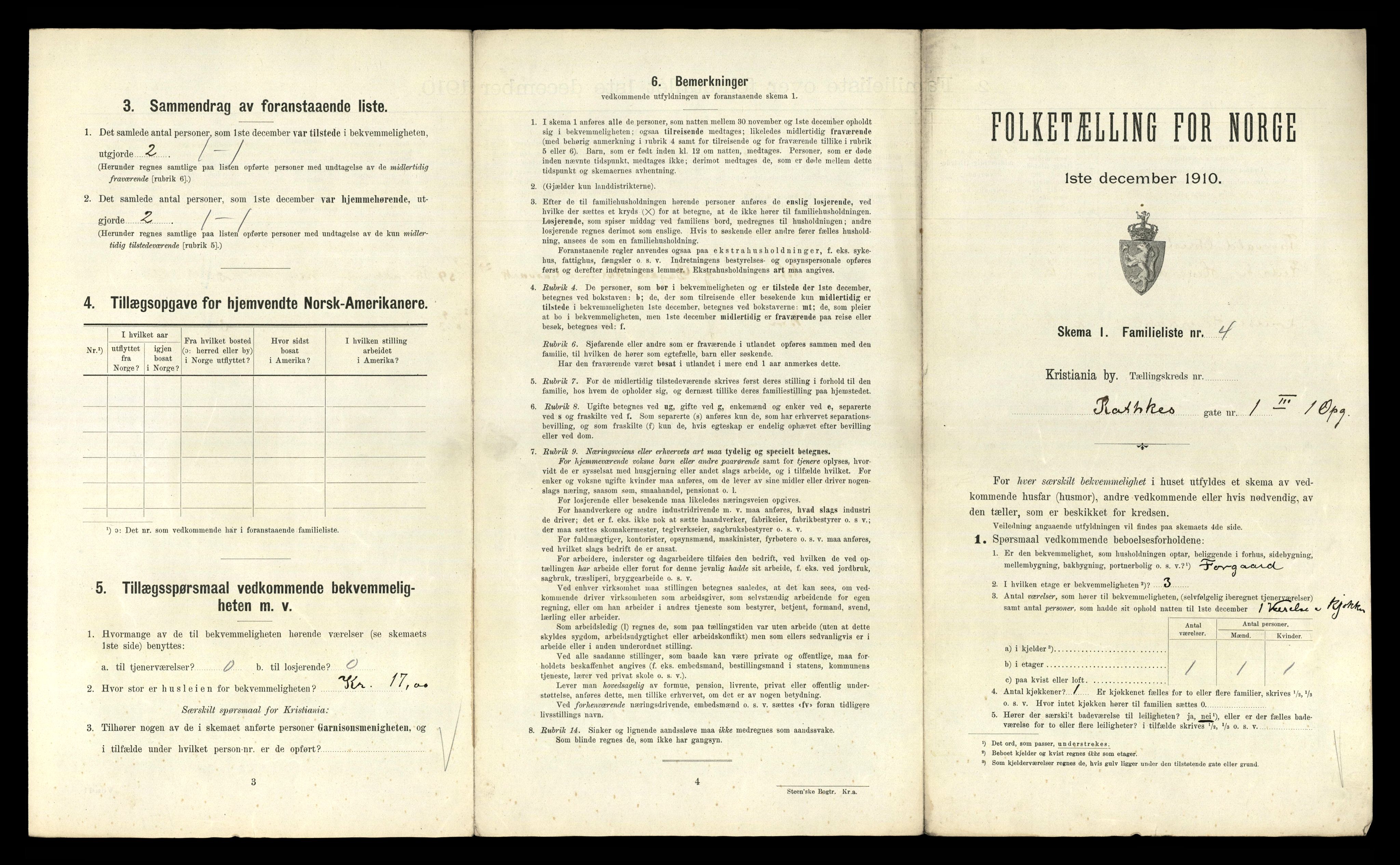 RA, 1910 census for Kristiania, 1910, p. 79097