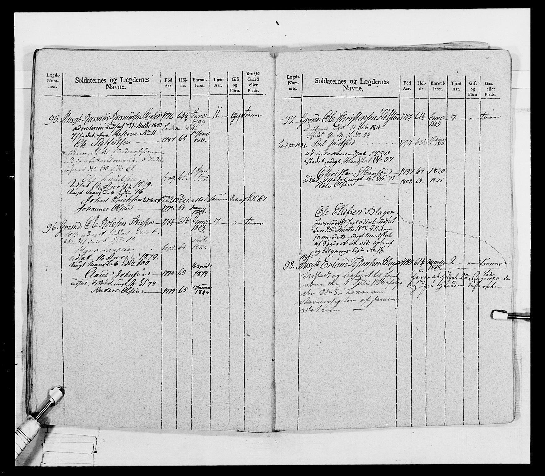 Generalitets- og kommissariatskollegiet, Det kongelige norske kommissariatskollegium, AV/RA-EA-5420/E/Eh/L0069: Opplandske gevorbne infanteriregiment, 1810-1818, p. 189