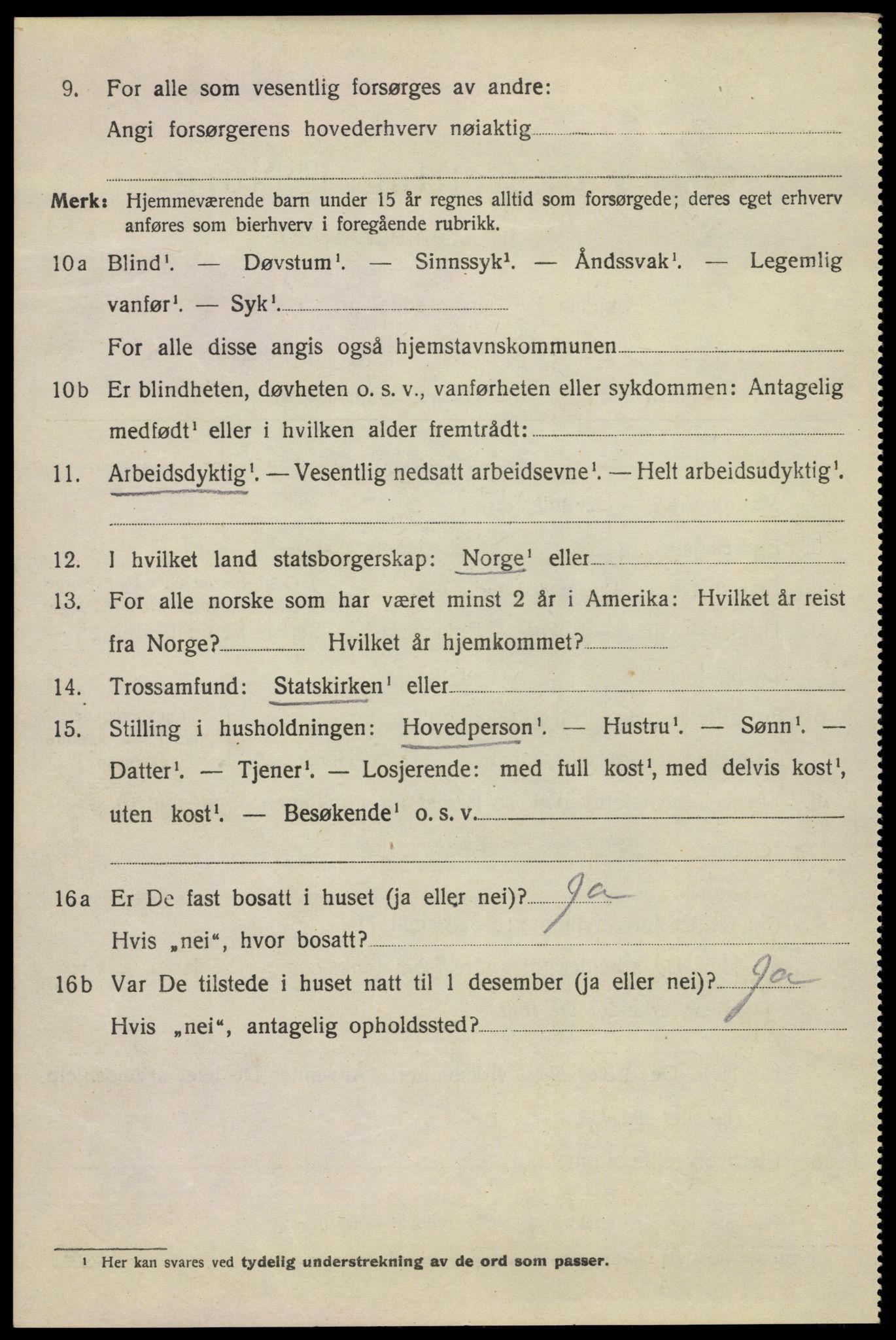 SAKO, 1920 census for Kragerø, 1920, p. 10014