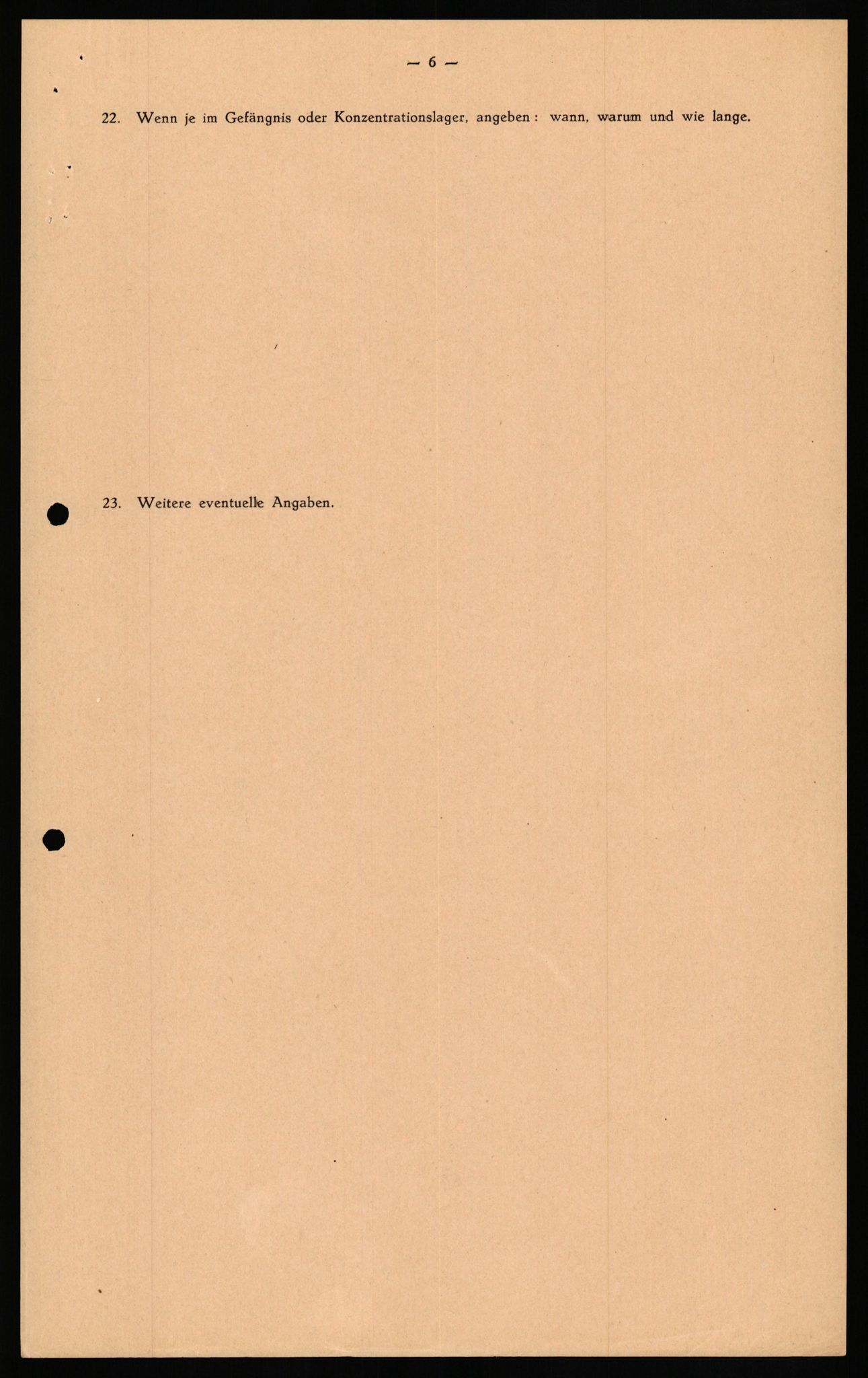 Forsvaret, Forsvarets overkommando II, RA/RAFA-3915/D/Db/L0022: CI Questionaires. Tyske okkupasjonsstyrker i Norge. Tyskere., 1945-1946, p. 105