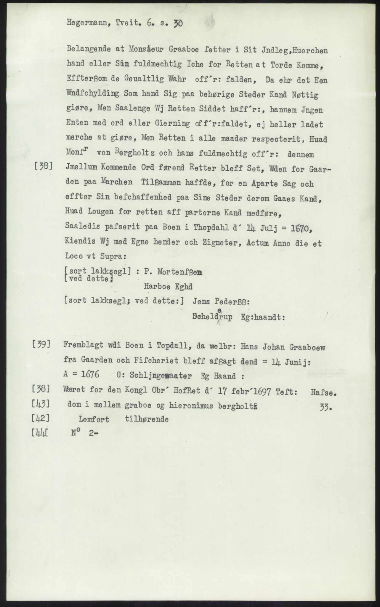 Samlinger til kildeutgivelse, Diplomavskriftsamlingen, AV/RA-EA-4053/H/Ha, p. 1410