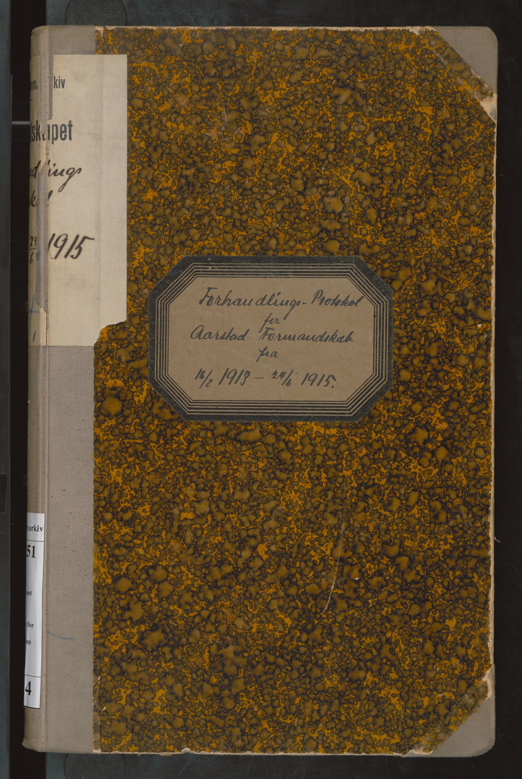 Årstad kommune. Formannskapet, BBA/A-0251/A/Aa/L0004: Møtebok, 1913-1915