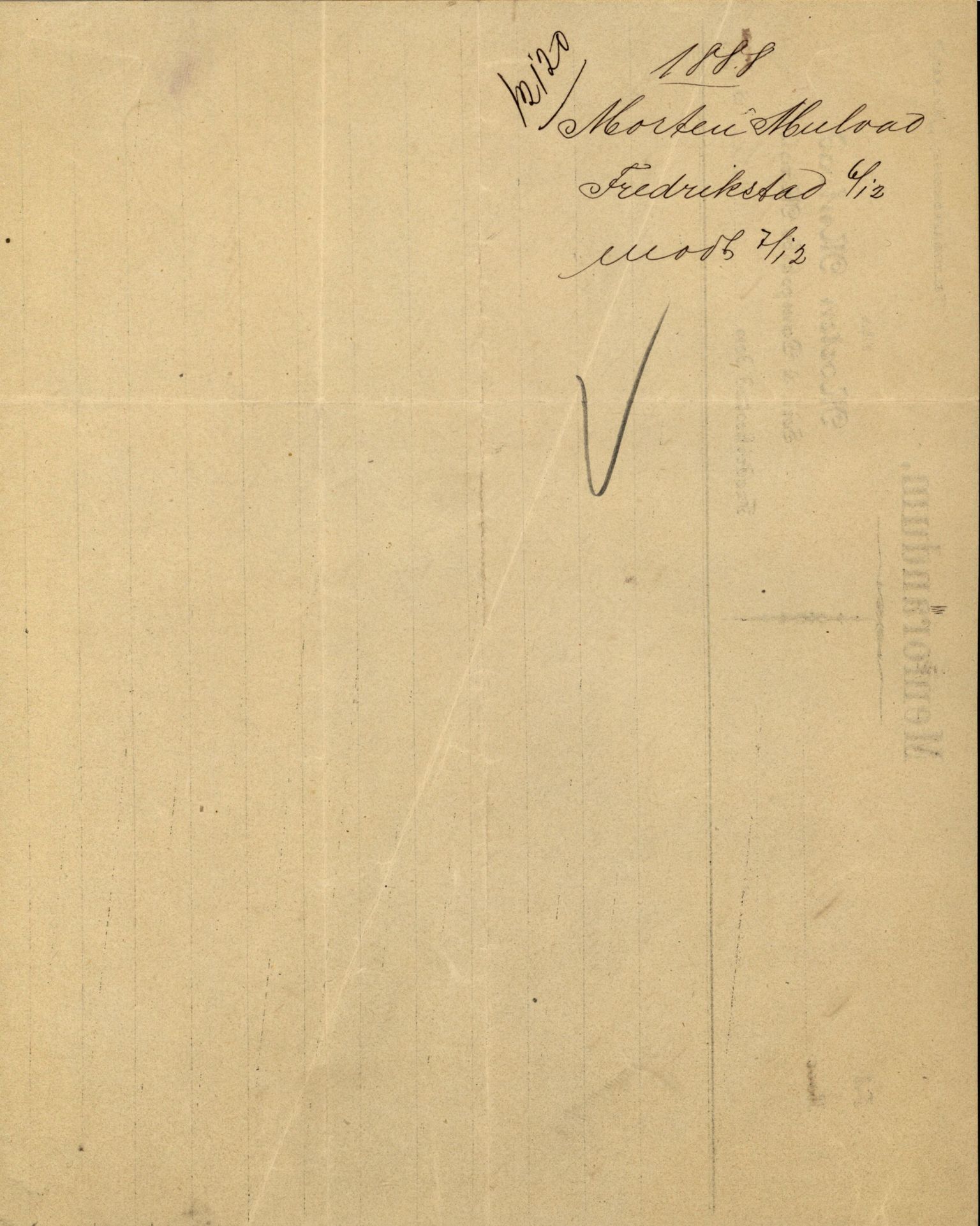 Pa 63 - Østlandske skibsassuranceforening, VEMU/A-1079/G/Ga/L0022/0004: Havaridokumenter / Try, Tre Brødre, Vidar, Elisa, Dagny, 1888, p. 3