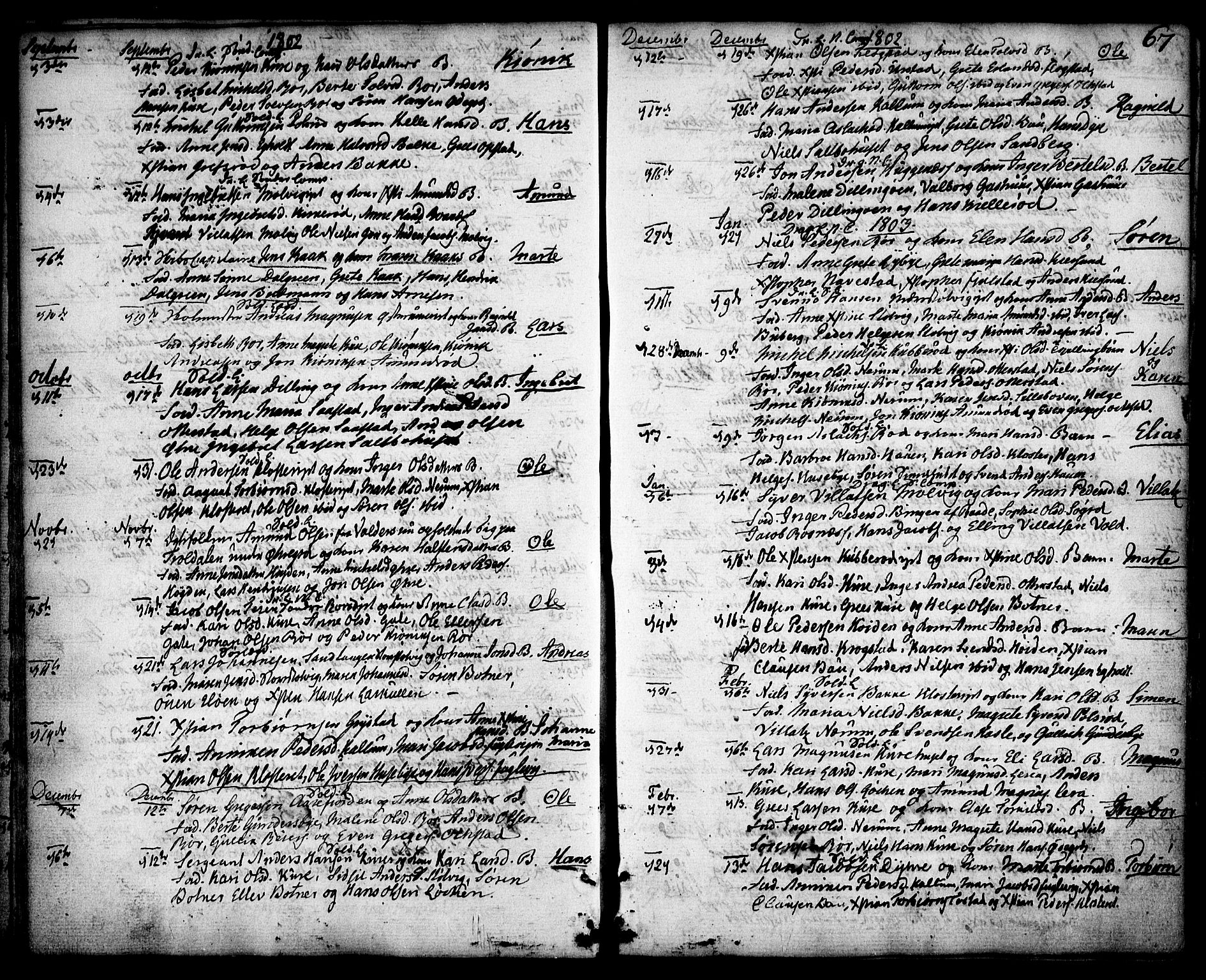 Rygge prestekontor Kirkebøker, SAO/A-10084b/F/Fa/L0002: Parish register (official) no. 2, 1771-1814, p. 67