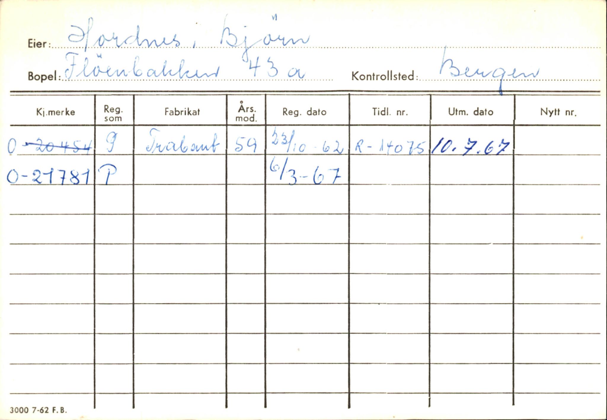 Statens vegvesen, Hordaland vegkontor, AV/SAB-A-5201/2/Hb/L0015: O-eierkort H-I, 1920-1971, p. 11