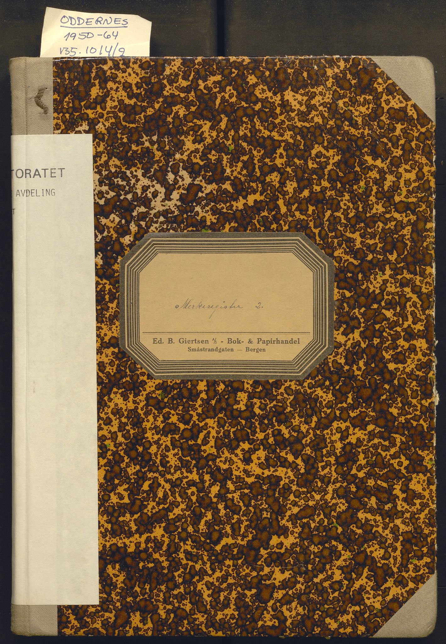 Fiskeridirektoratet - 1 Adm. ledelse - 13 Båtkontoret, AV/SAB-A-2003/I/Ia/Iaj/L0033: 135.1014/2 Merkeprotokoll - Oddernes, 1950-1964