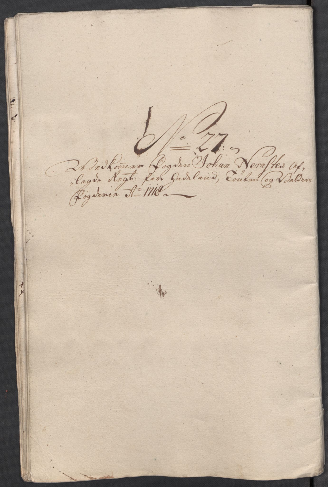 Rentekammeret inntil 1814, Reviderte regnskaper, Fogderegnskap, AV/RA-EA-4092/R18/L1320: Fogderegnskap Hadeland, Toten og Valdres, 1718, p. 187