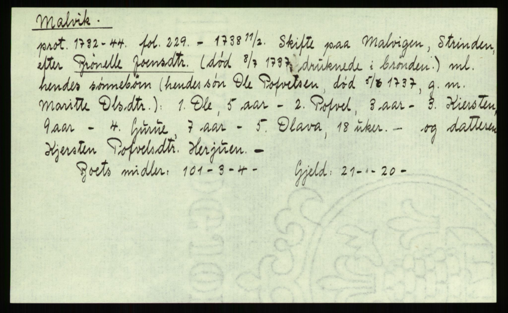 Strinda og Selbu sorenskriveri, AV/SAT-A-0015/3, 1700-1766, p. 859