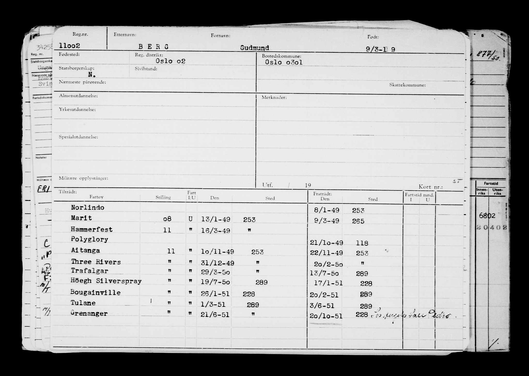 Direktoratet for sjømenn, AV/RA-S-3545/G/Gb/L0166: Hovedkort, 1919, p. 778