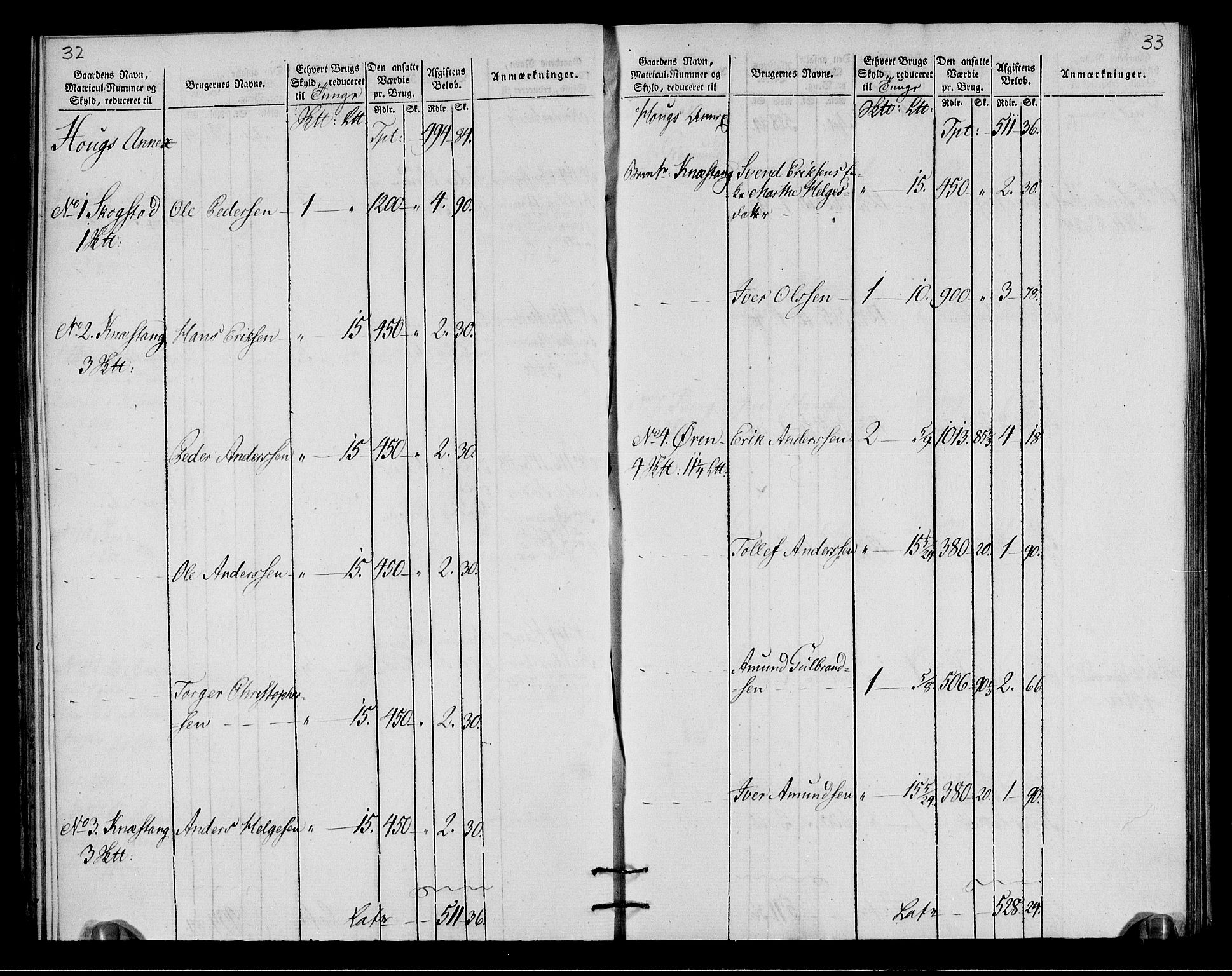 Rentekammeret inntil 1814, Realistisk ordnet avdeling, RA/EA-4070/N/Ne/Nea/L0049: Ringerike og Hallingdal fogderi. Oppebørselsregister for Ringerike, 1803-1804, p. 19