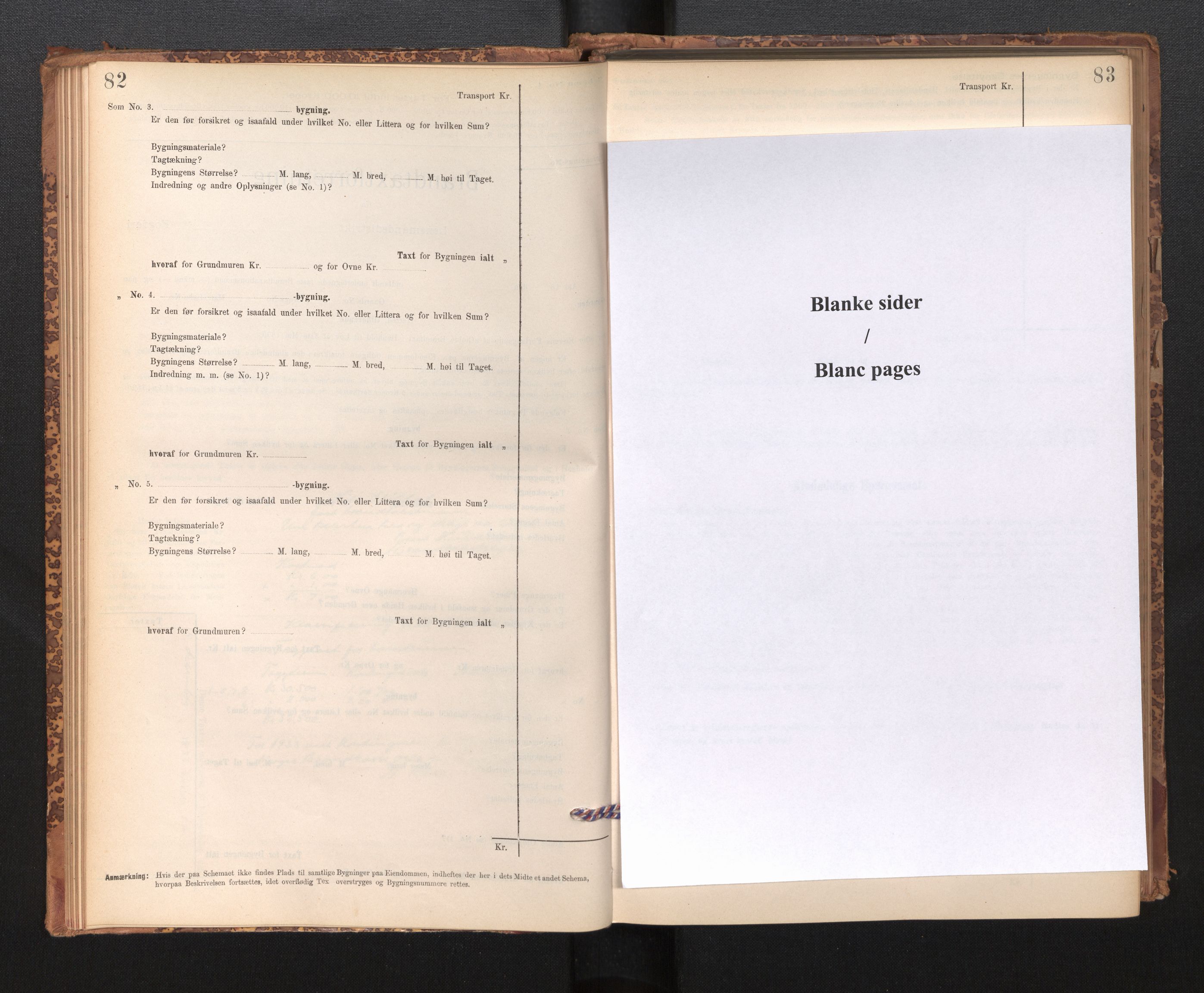 Lensmannen i Lavik, AV/SAB-A-29101/0012/L0002: Branntakstprotokoll, skjematakst, 1895-1933, p. 82-83