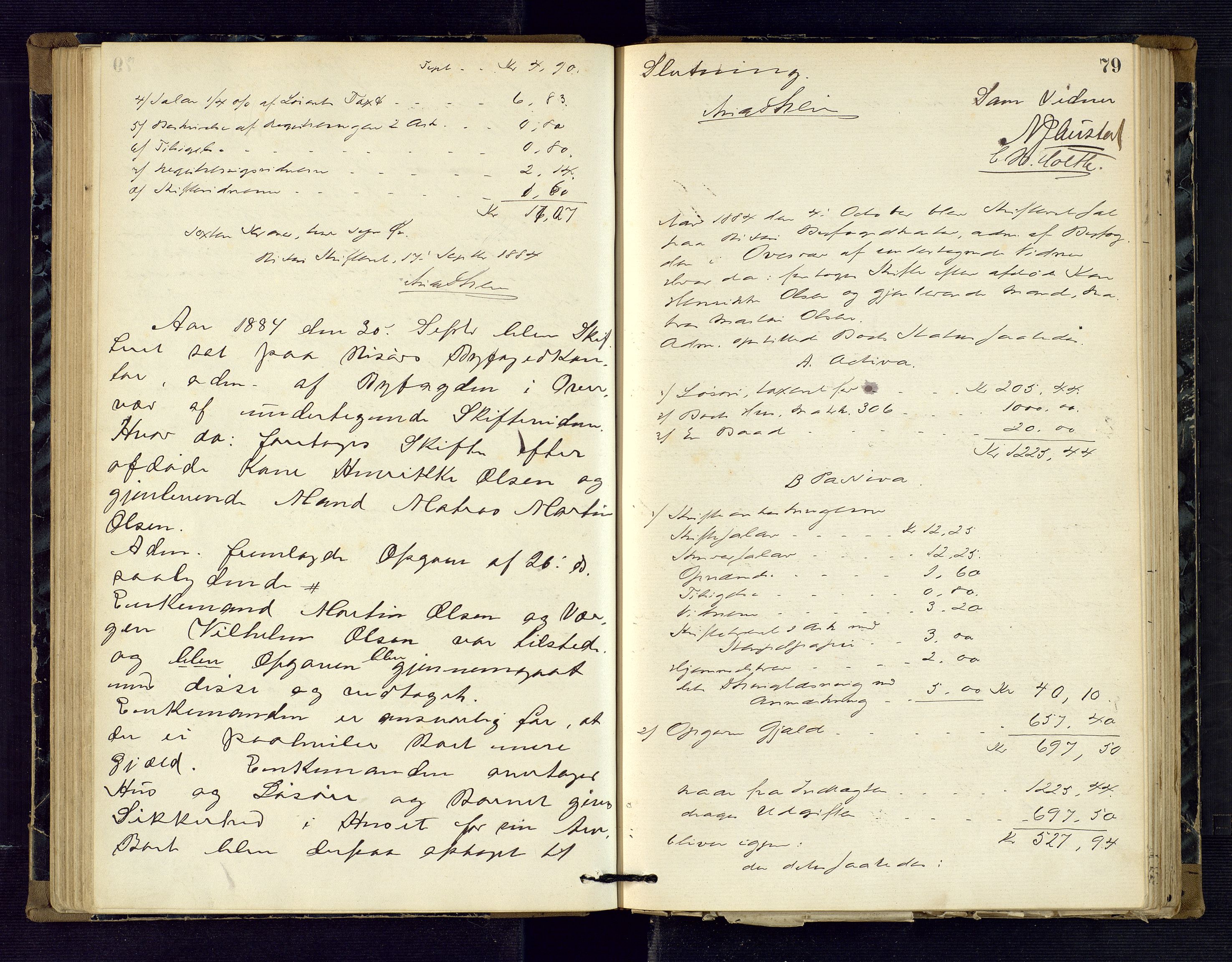 Risør byfogd, AV/SAK-1222-0005/H/Hc/L0004: Skifteprotokoll nr. 3B, 1882-1886, p. 79