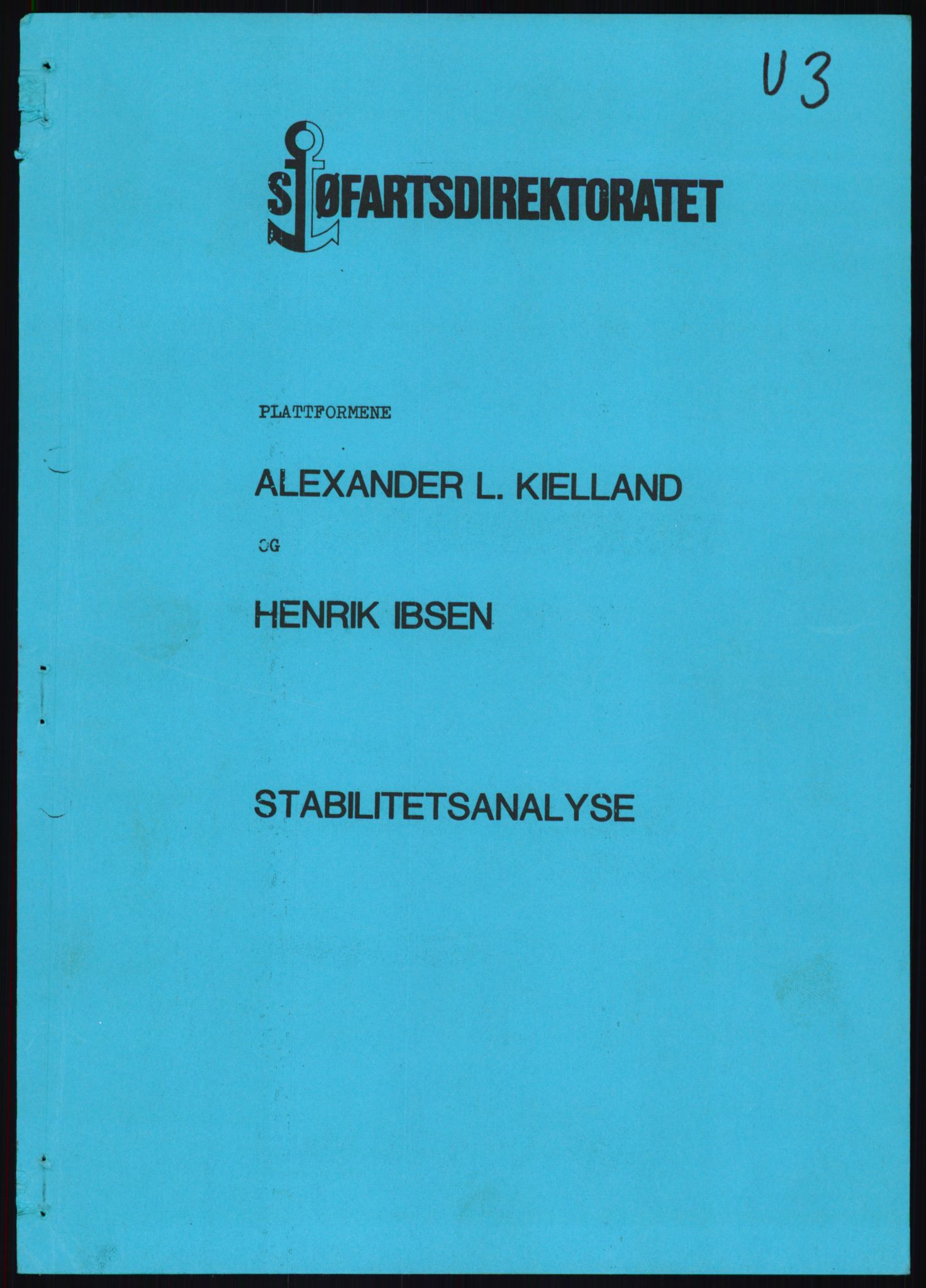 Justisdepartementet, Granskningskommisjonen ved Alexander Kielland-ulykken 27.3.1980, AV/RA-S-1165/D/L0019: S Værforhold (Doku.liste + S1-S5 av 5)/ T (T1-T2)/ U Stabilitet (Doku.liste + U1-U5 av 5), 1980-1981, p. 811