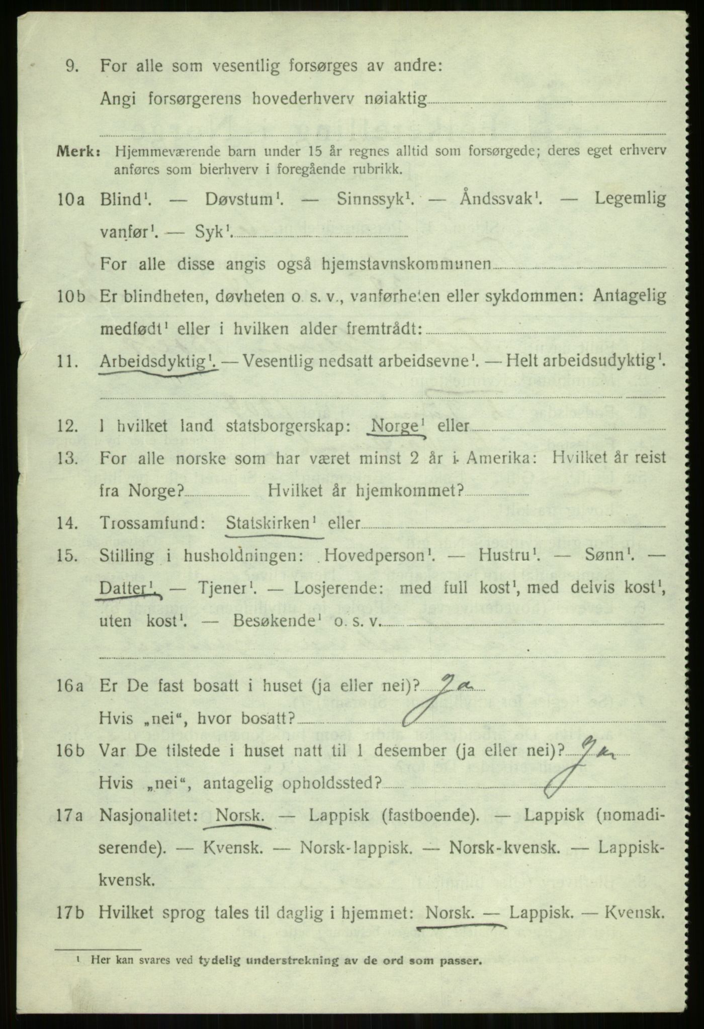 SATØ, 1920 census for Tromsøysund, 1920, p. 3197