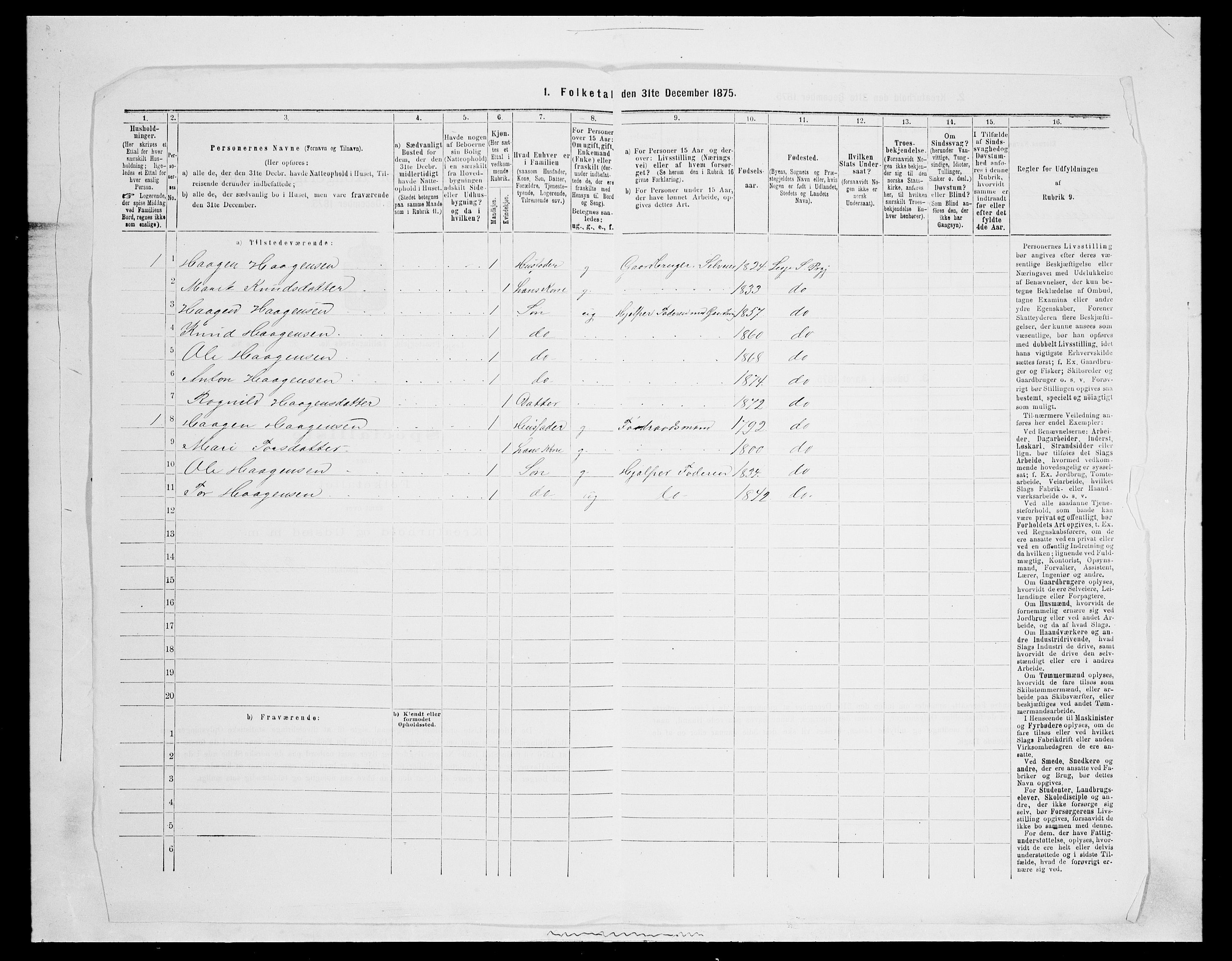 SAH, 1875 census for 0512P Lesja, 1875, p. 546