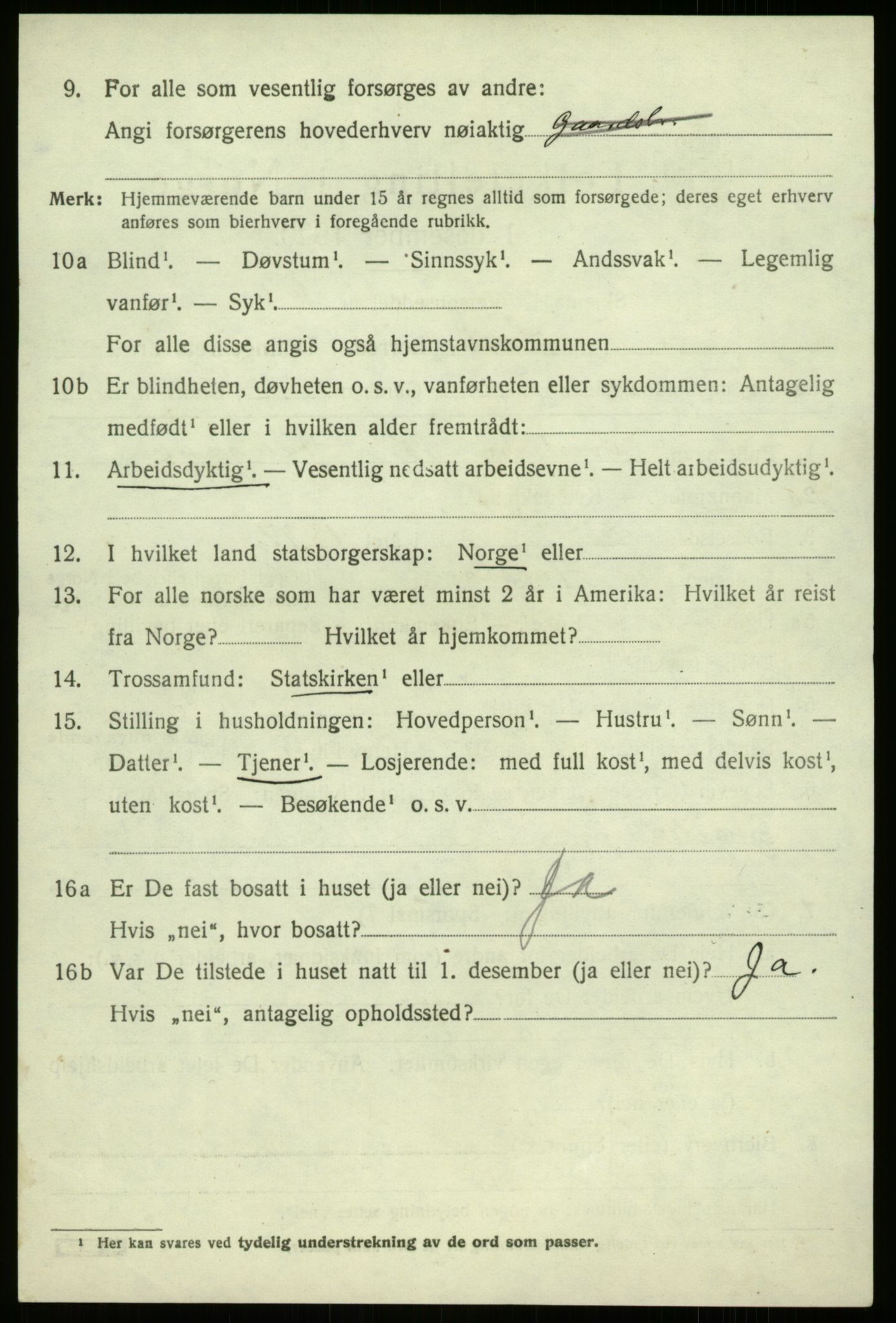 SAB, 1920 census for Luster, 1920, p. 5797