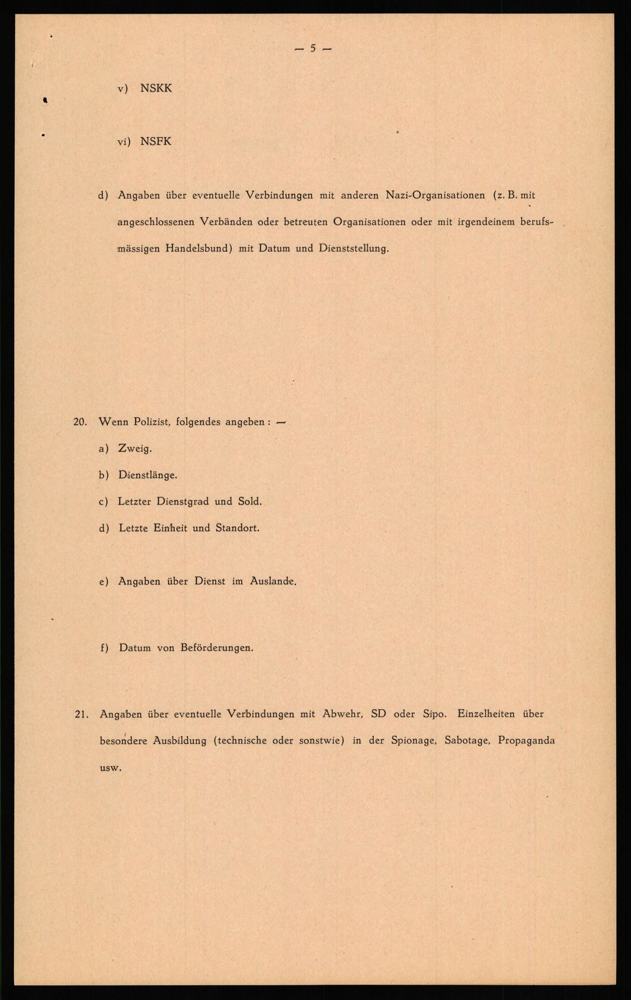 Forsvaret, Forsvarets overkommando II, AV/RA-RAFA-3915/D/Db/L0037: CI Questionaires. Tyske okkupasjonsstyrker i Norge. Tyskere., 1945-1946, p. 392