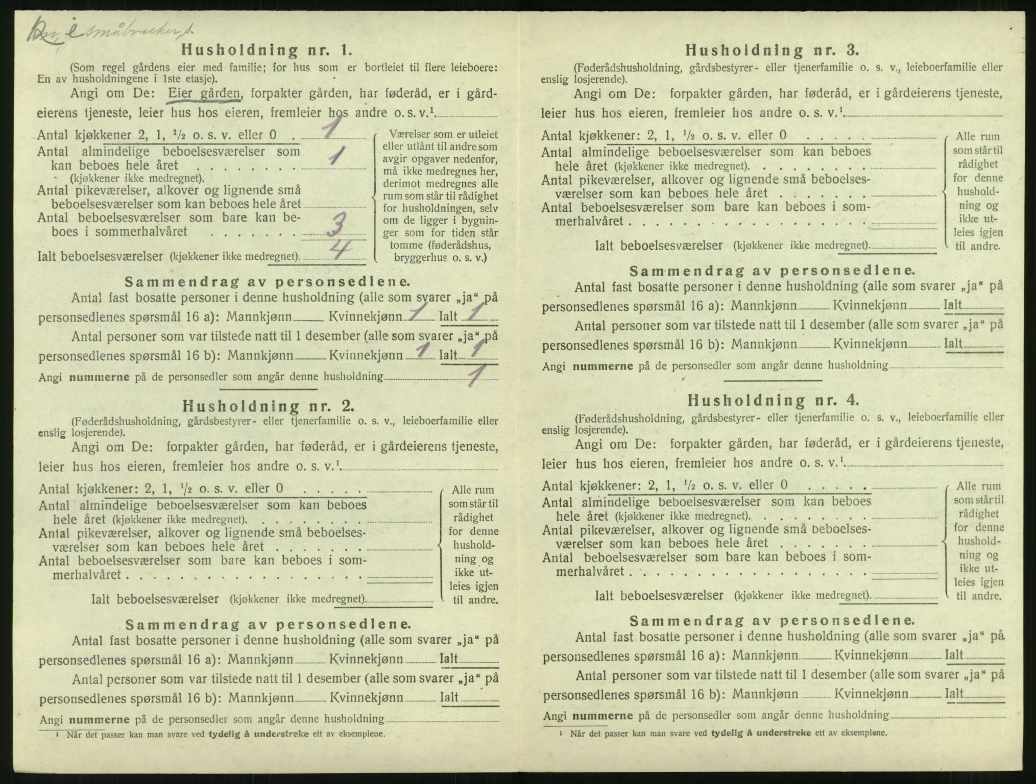 SAT, 1920 census for Aukra, 1920, p. 678