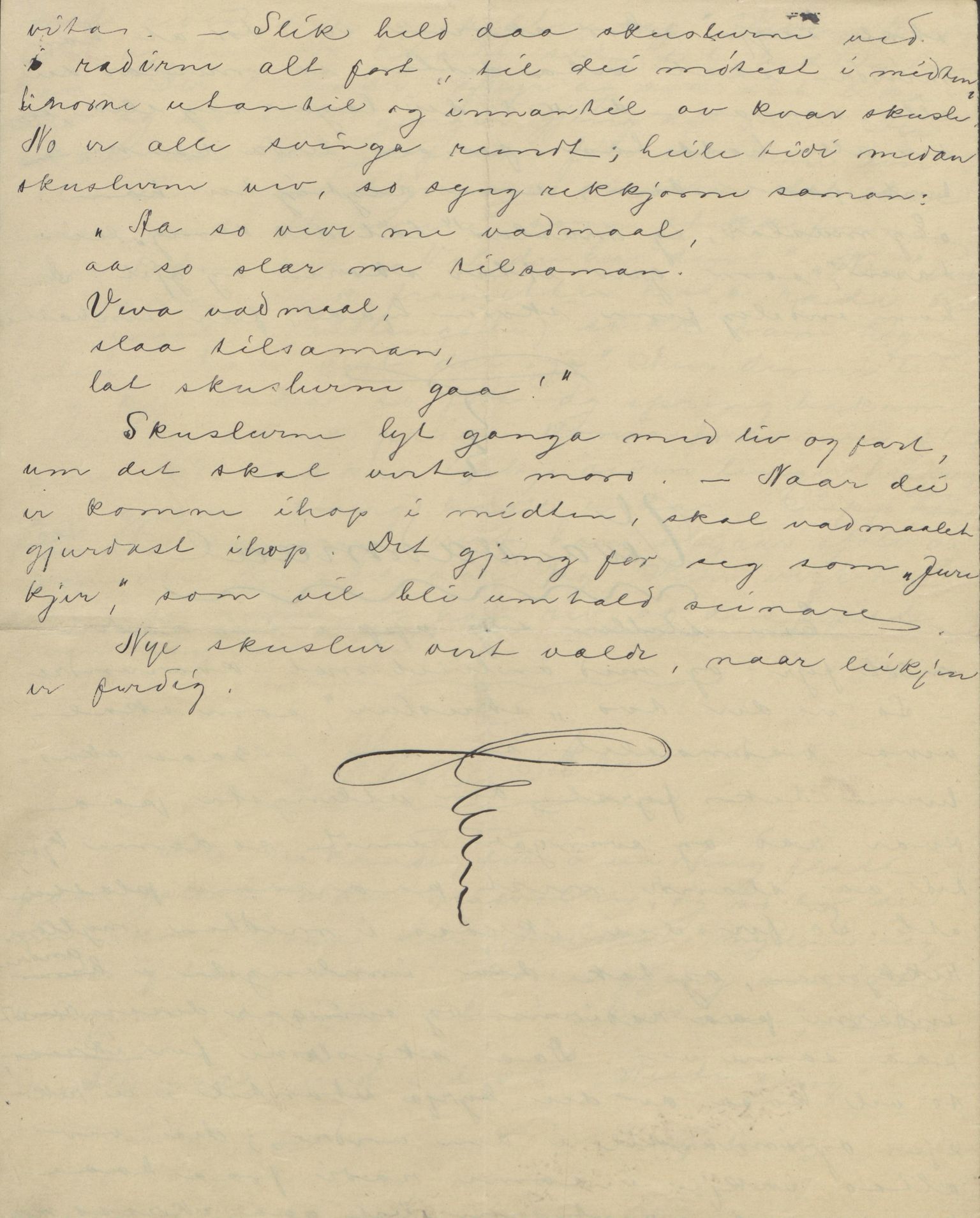 Rikard Berge, TEMU/TGM-A-1003/F/L0004/0053: 101-159 / 157 Manuskript, notatar, brev o.a. Nokre leiker, manuskript, 1906-1908, p. 16