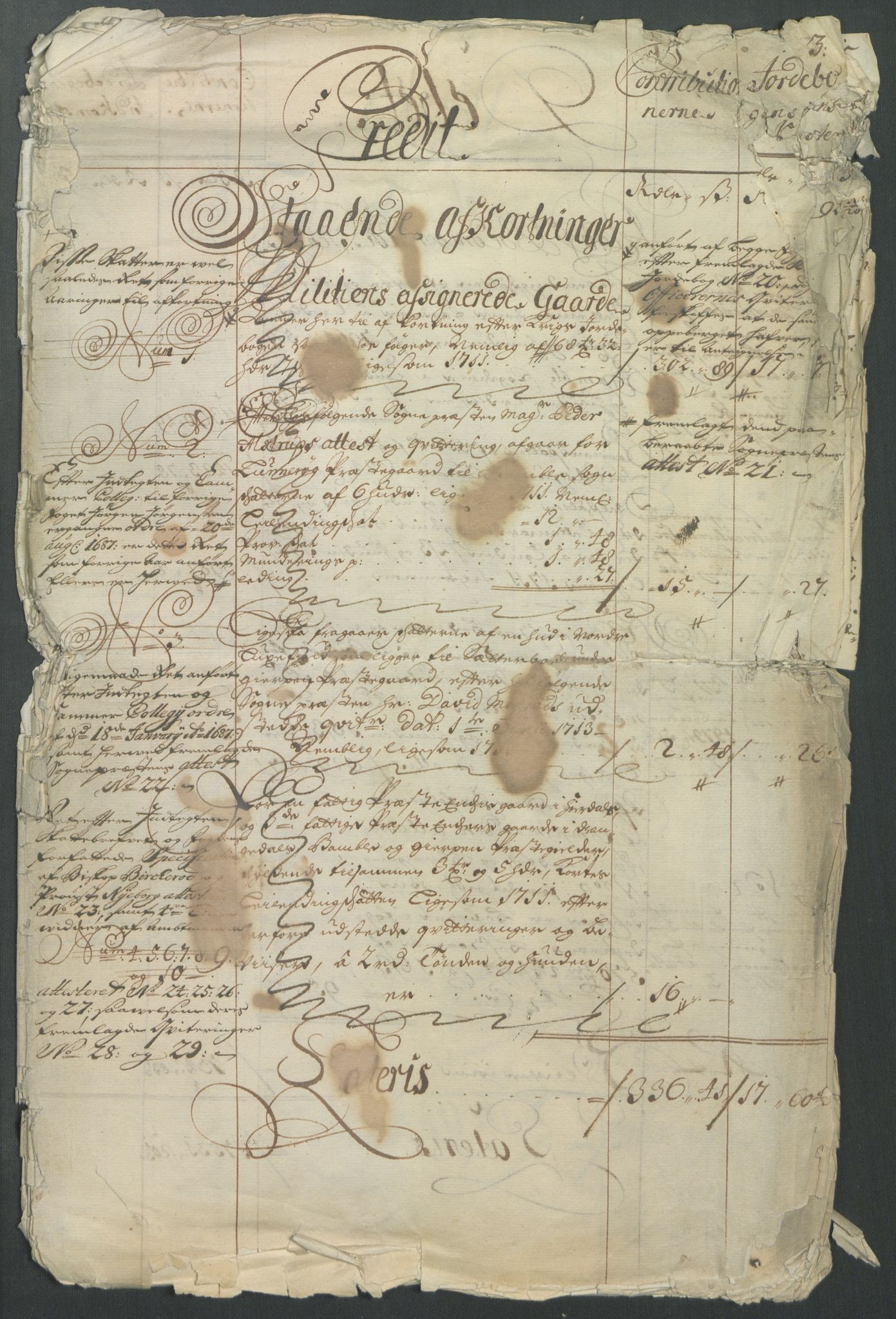 Rentekammeret inntil 1814, Reviderte regnskaper, Fogderegnskap, RA/EA-4092/R36/L2123: Fogderegnskap Øvre og Nedre Telemark og Bamble, 1712, p. 3