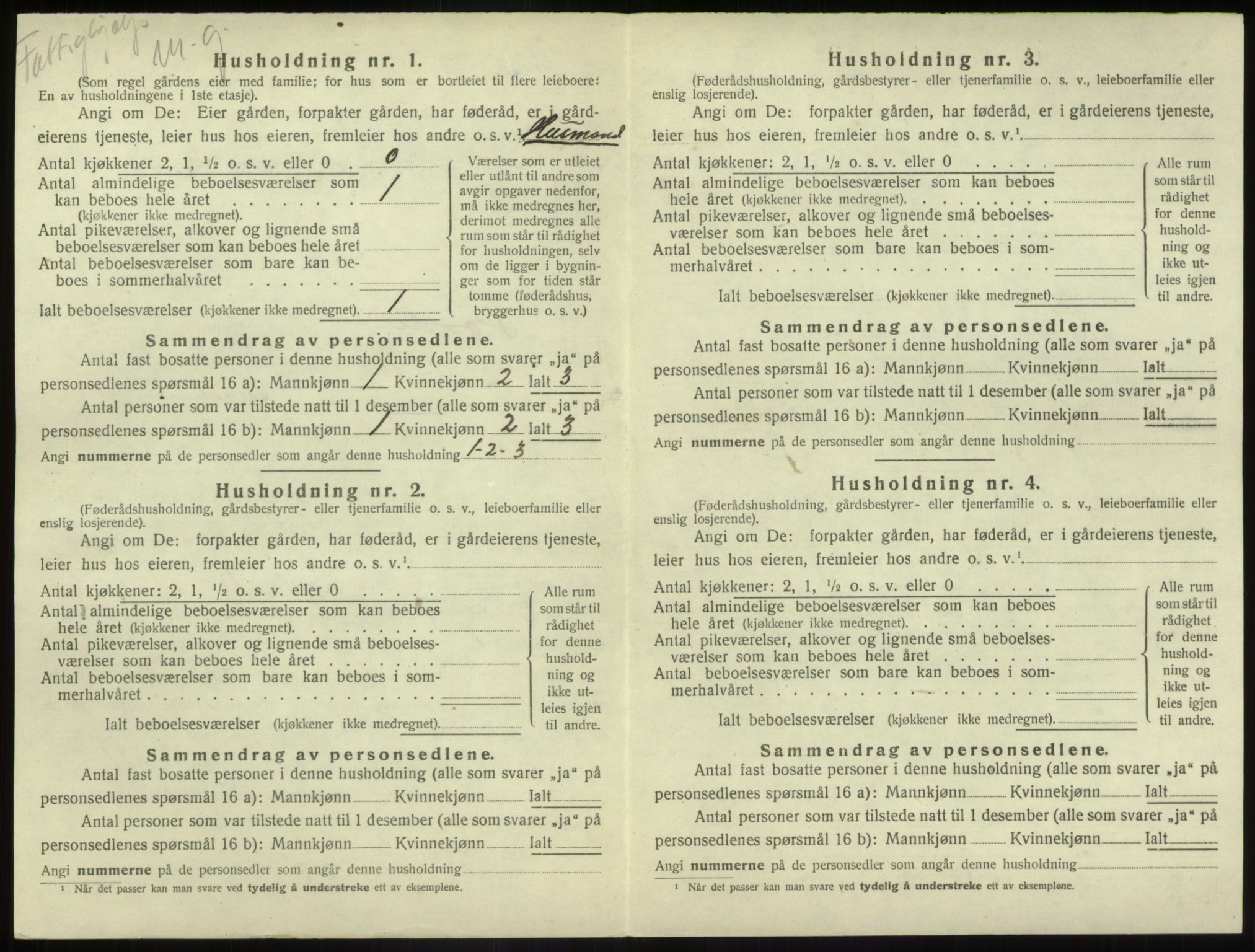 SAB, 1920 census for Førde, 1920, p. 213